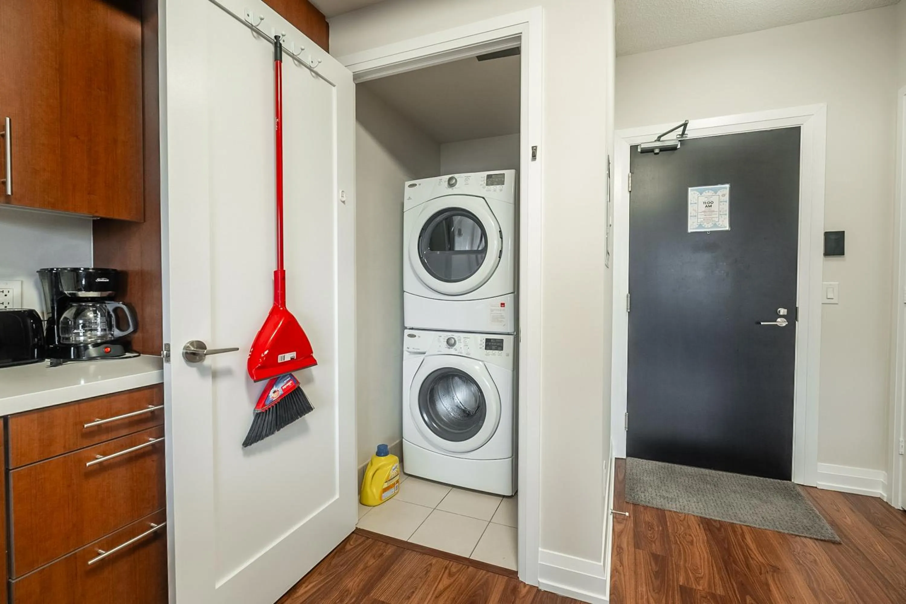 washing machine in GLOBALSTAY Modern Apartments in North York Skyscraper