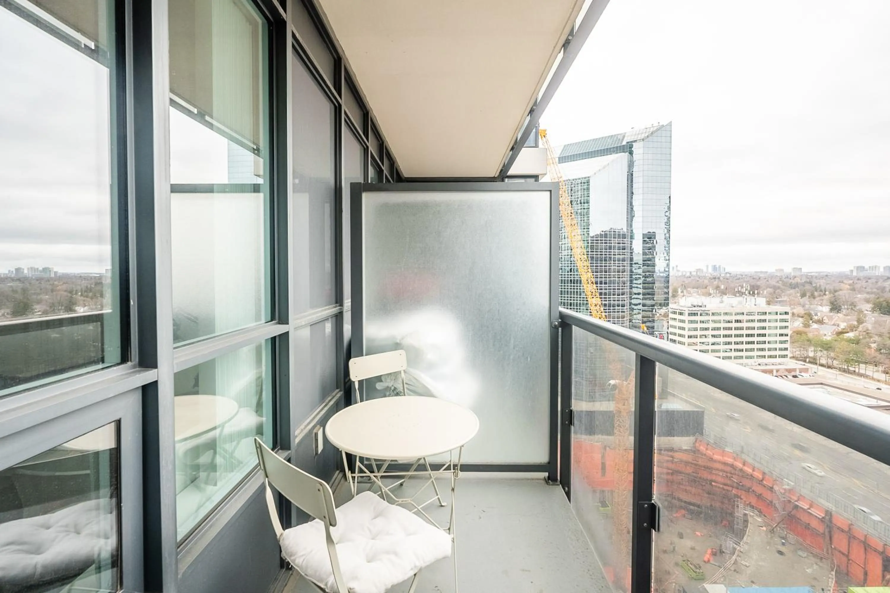 Balcony/Terrace in GLOBALSTAY Modern Apartments in North York Skyscraper
