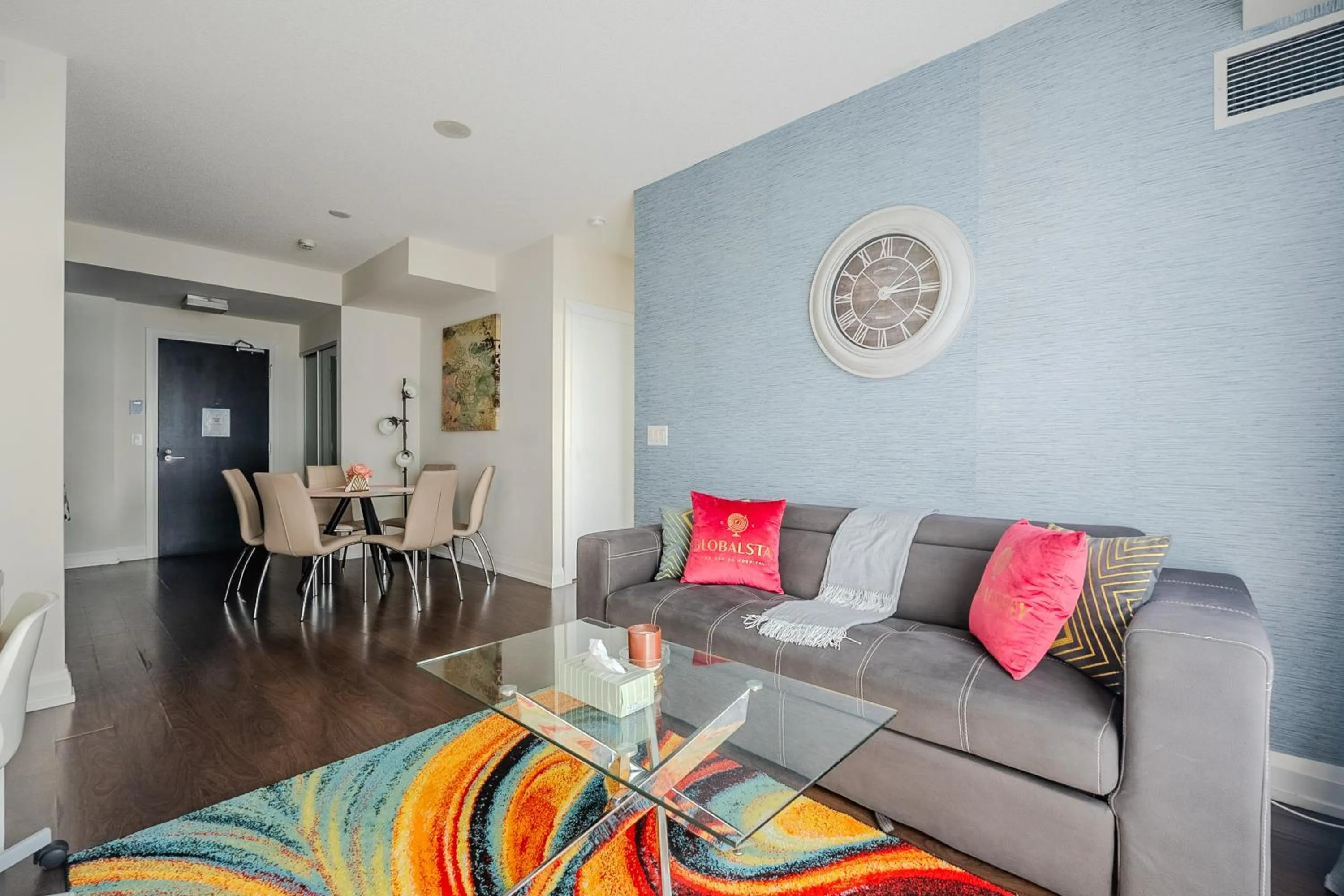 Living room in GLOBALSTAY Modern Apartments in North York Skyscraper