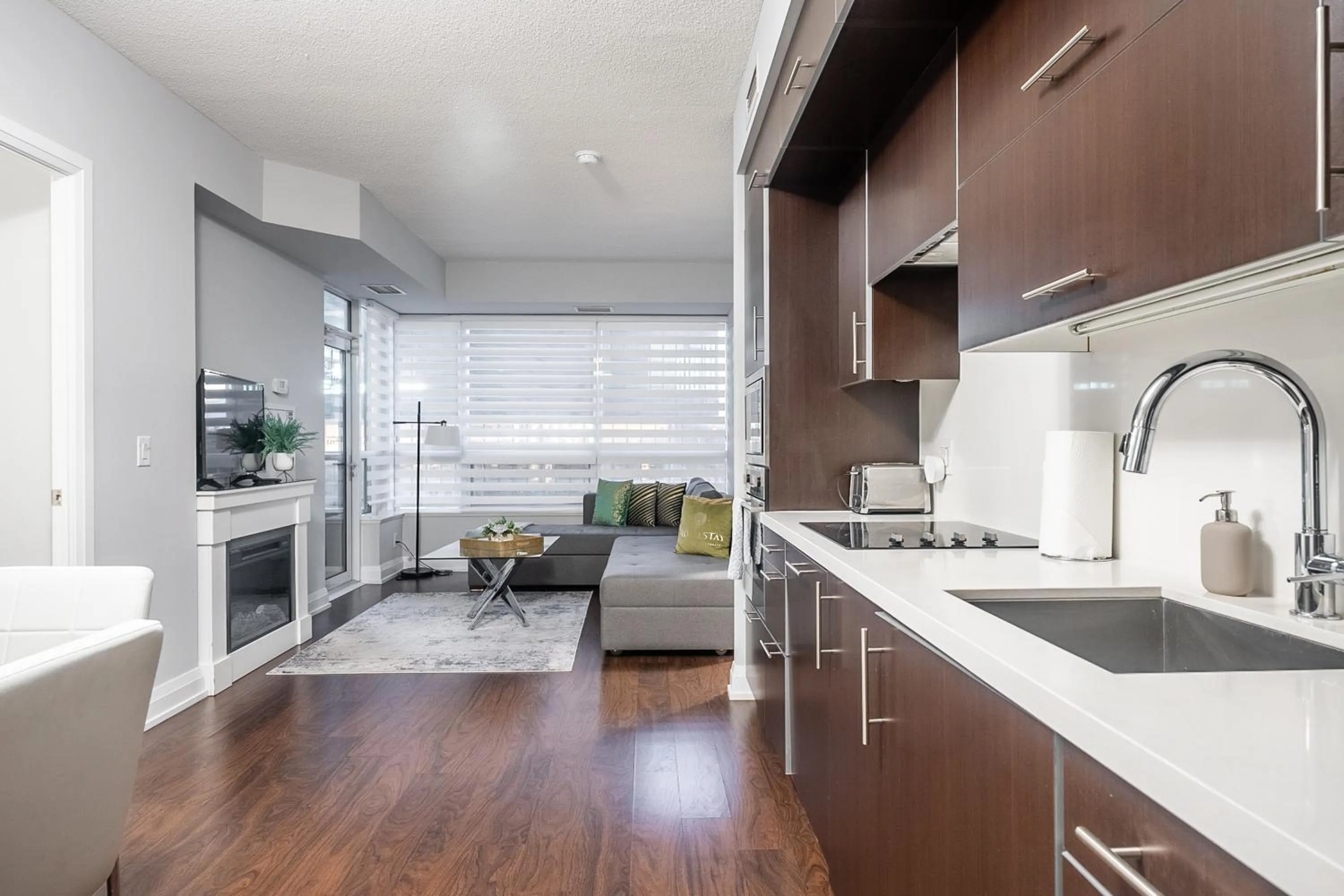 Kitchen or kitchenette in GLOBALSTAY Modern Apartments in North York Skyscraper