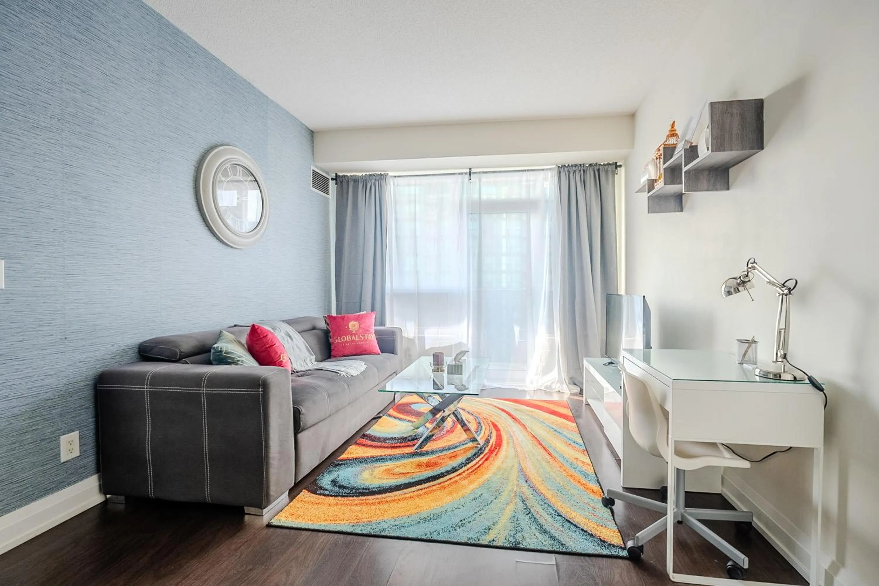 Living room in GLOBALSTAY Modern Apartments in North York Skyscraper