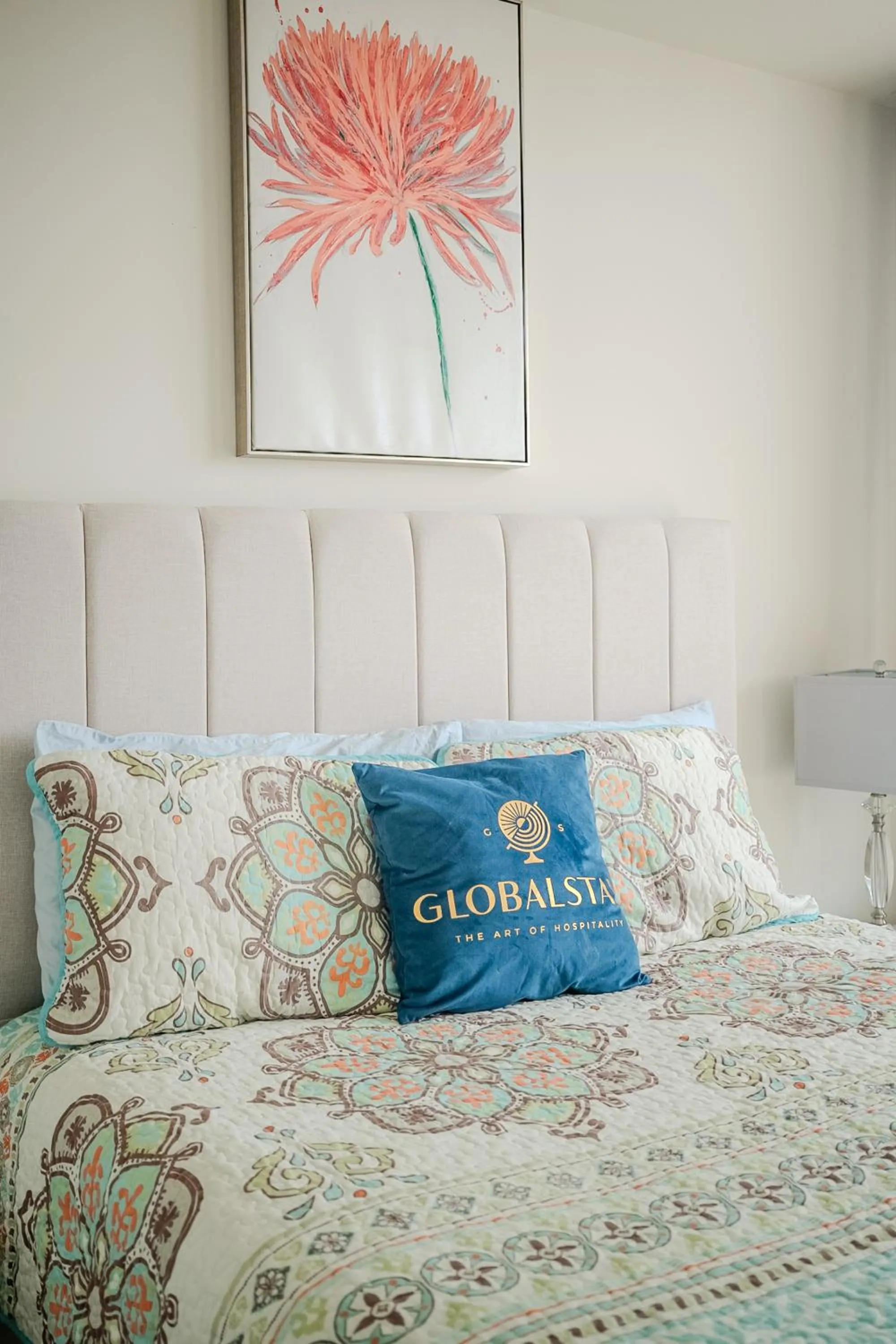 Bed in GLOBALSTAY Modern Apartments in North York Skyscraper