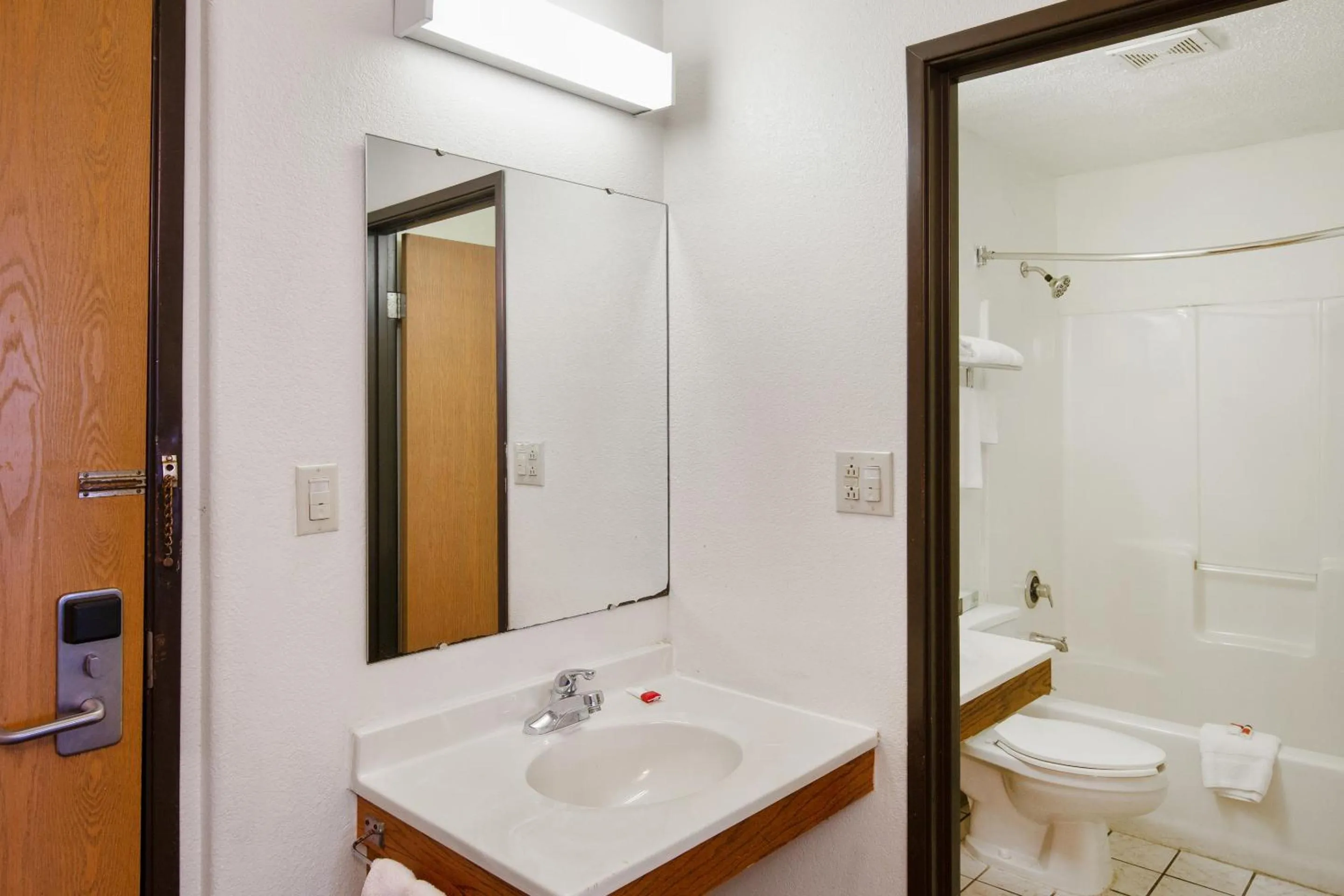 Bathroom in OYO Hotel Portage I-94