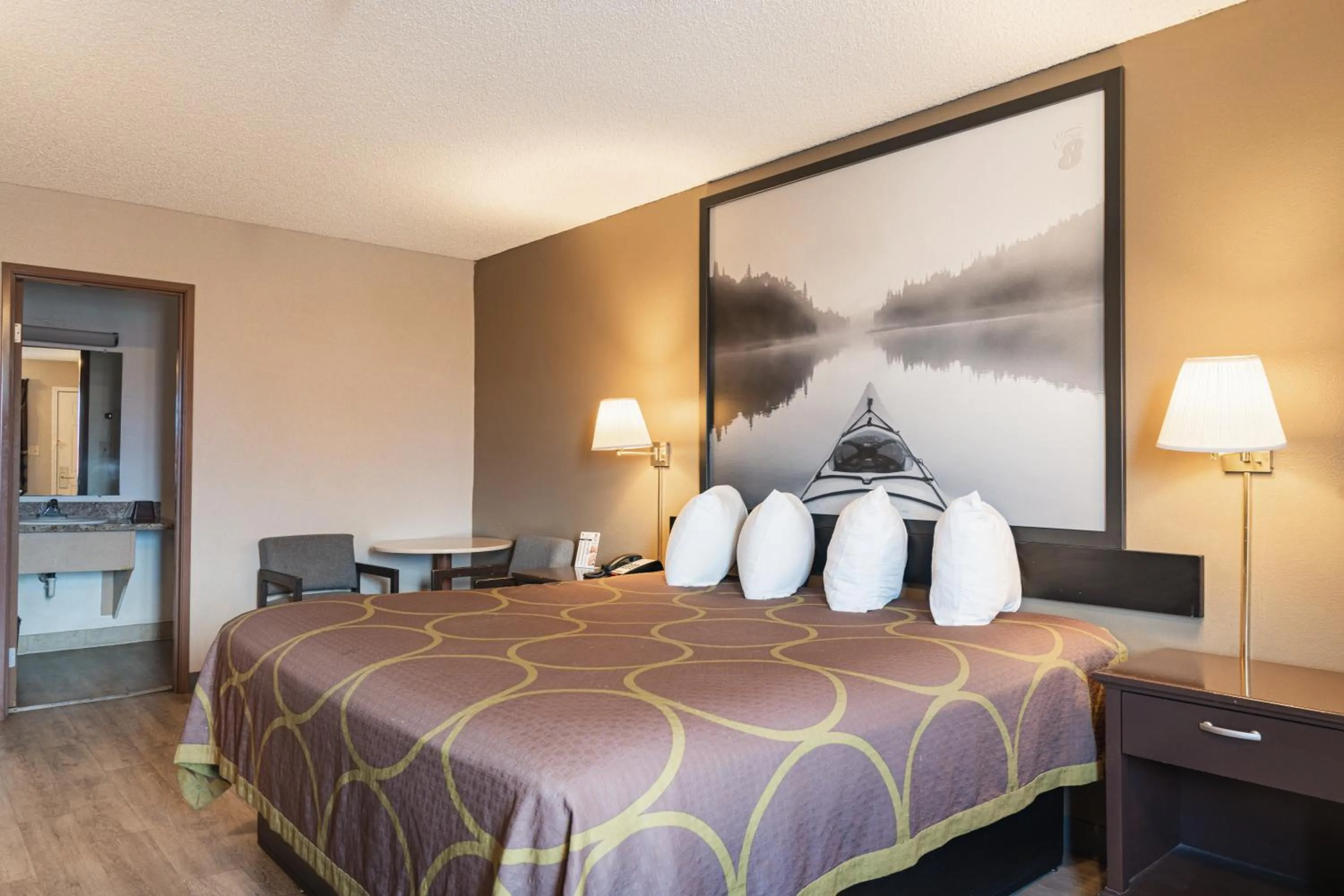 Bed in Super 8 by Wyndham Grants