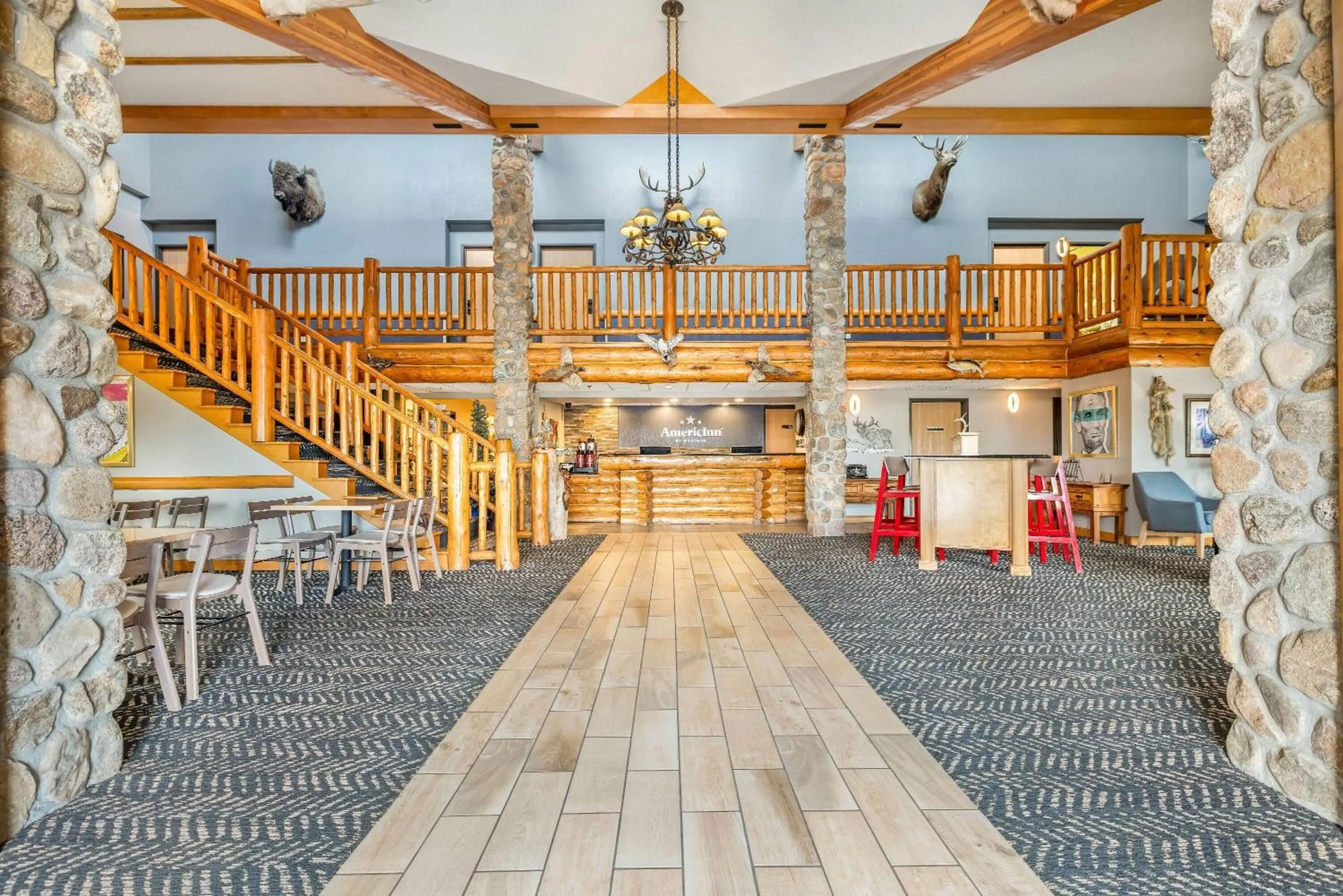Lobby or reception in AmericInn by Wyndham Chamberlain Conference Center