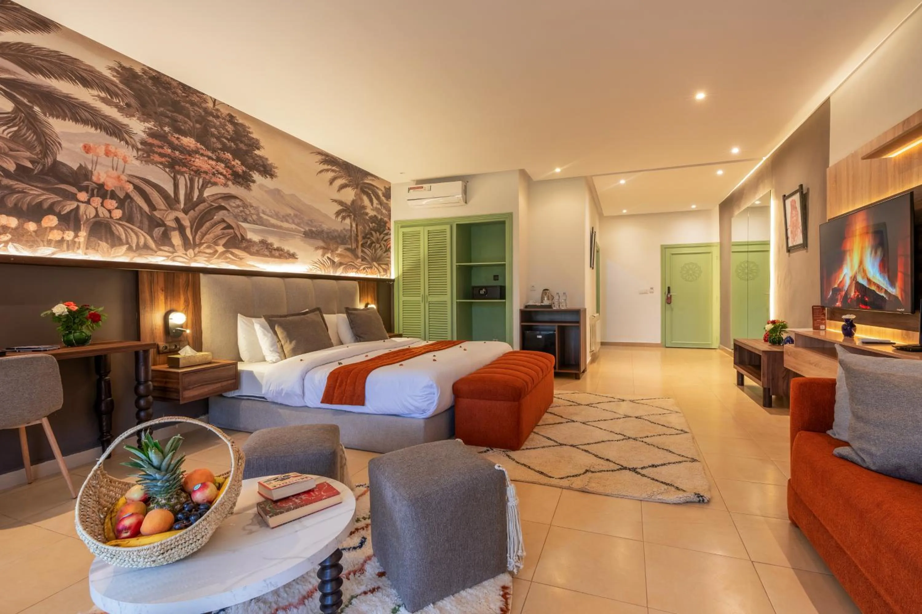 Bed in Taj Atlas Wellness Boutique Hôtel & Spa