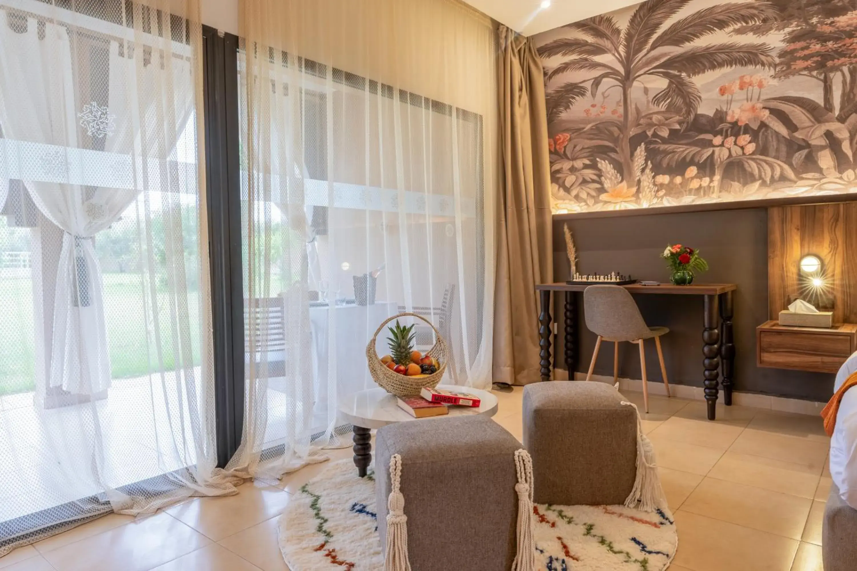 Seating area in Taj Atlas Wellness Boutique Hôtel & Spa Seating area in Taj Atlas Wellness Boutique Hôtel & Spa