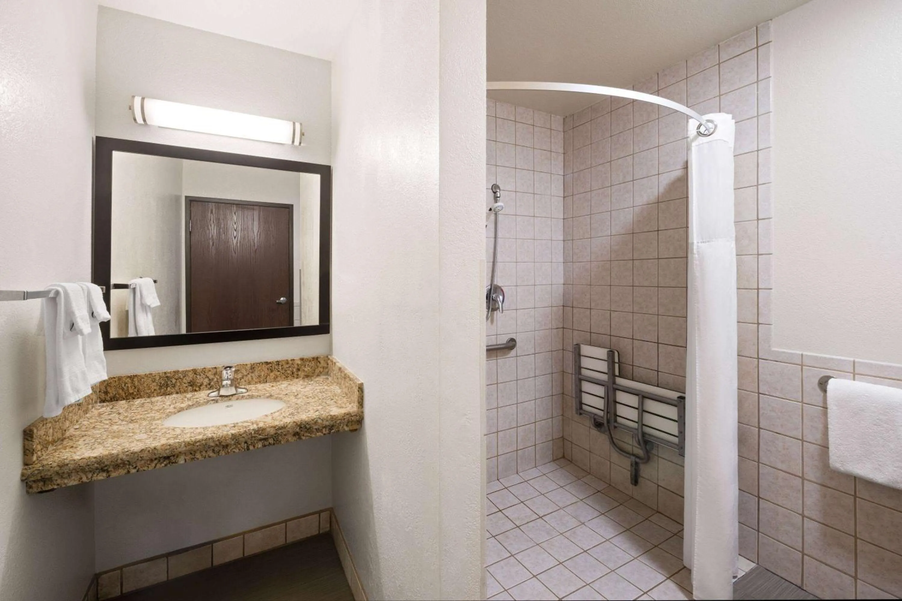 Shower in Super 8 by Wyndham Susanville