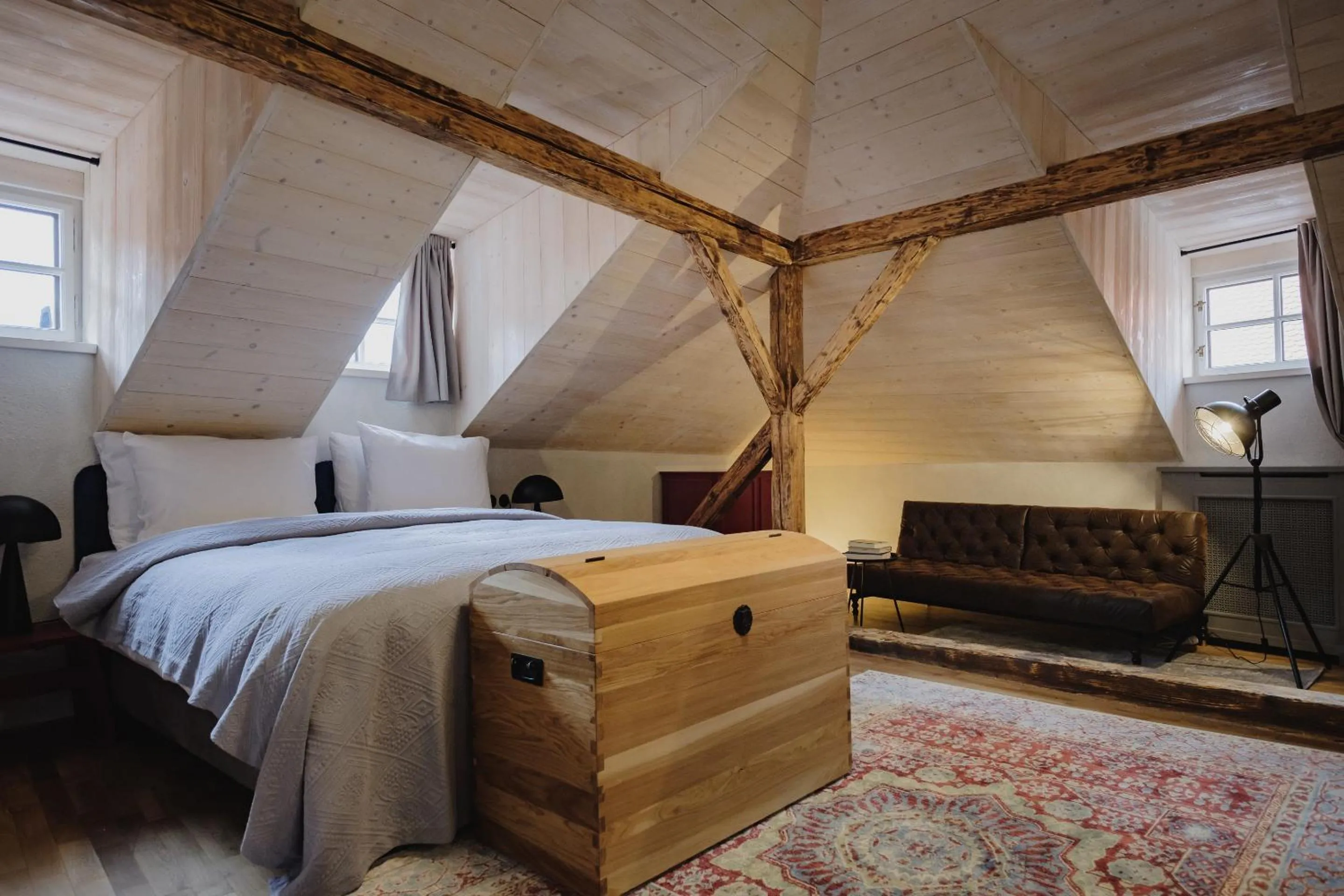 Bed in Monastery Garden Bistro & Rooms