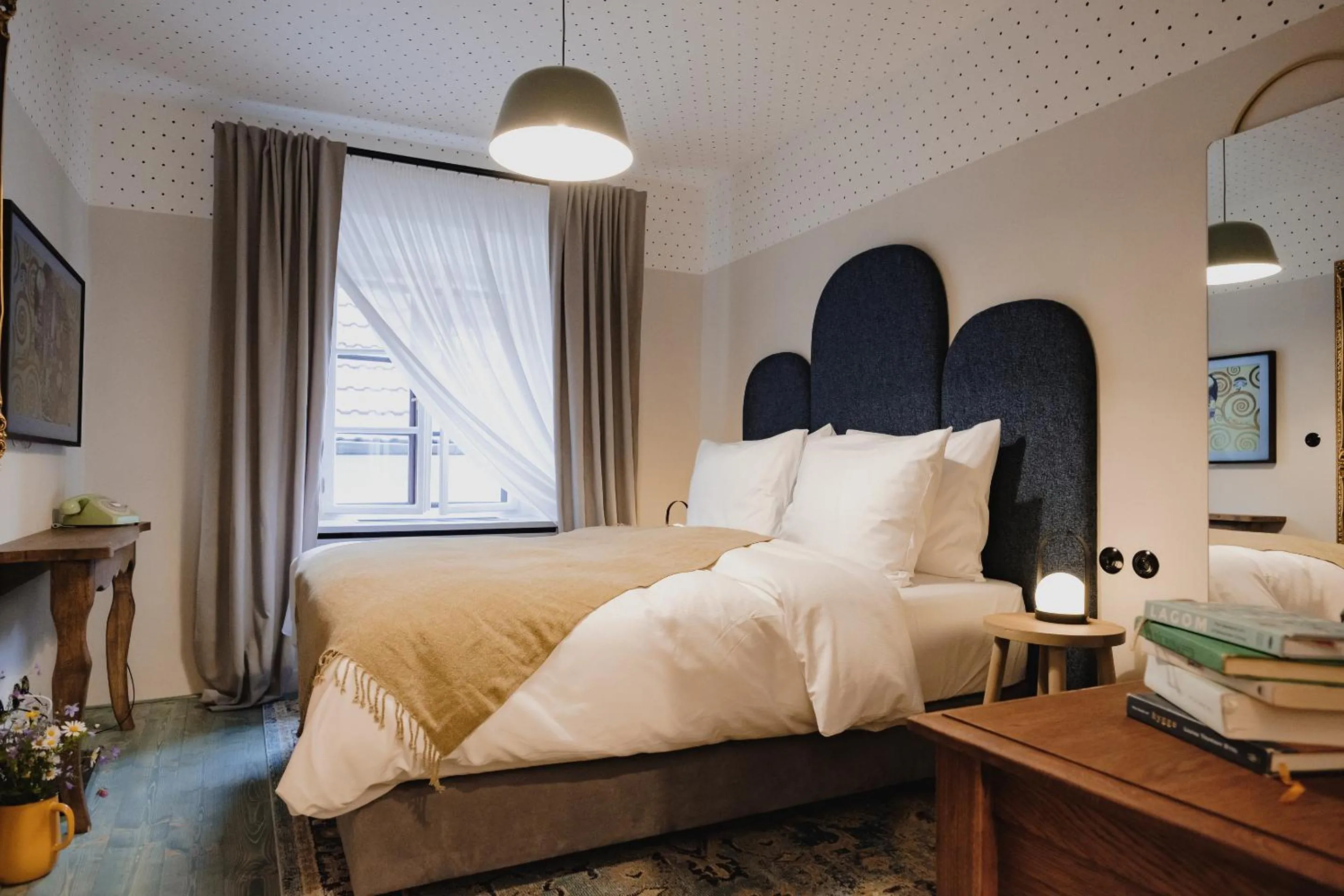 Bed in Monastery Garden Bistro & Rooms