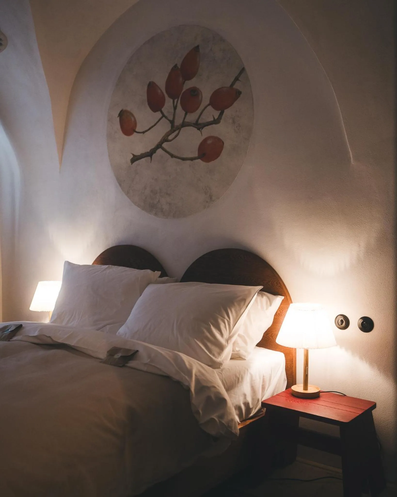 Bed in Monastery Garden Bistro & Rooms