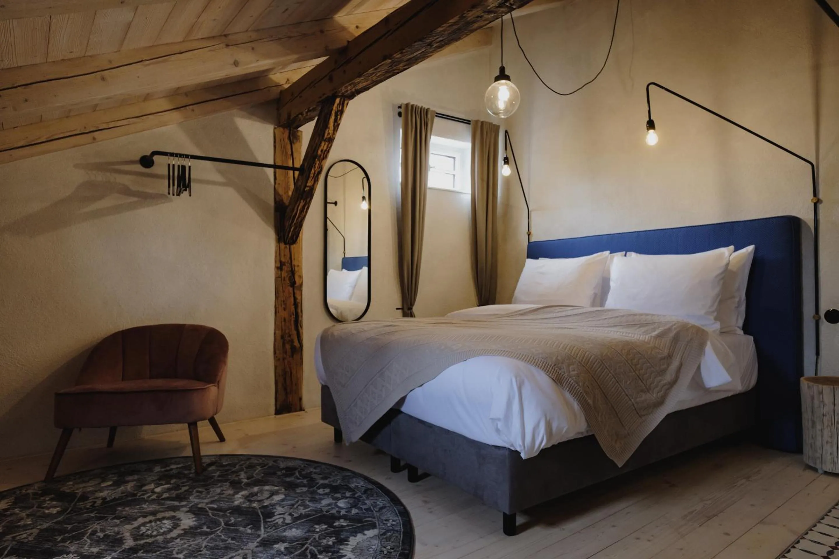 Bed in Monastery Garden Bistro & Rooms
