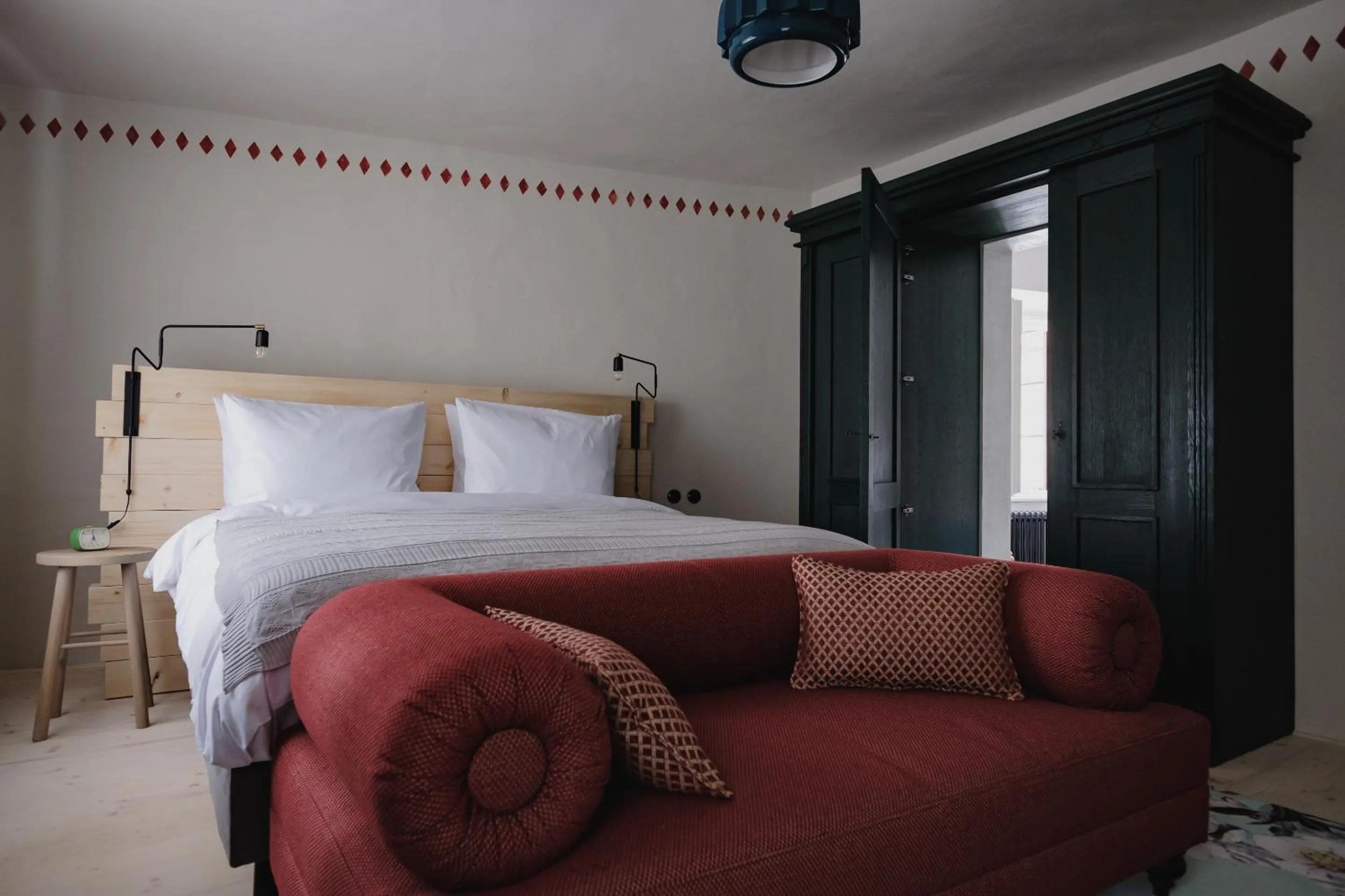 Bed in Monastery Garden Bistro & Rooms