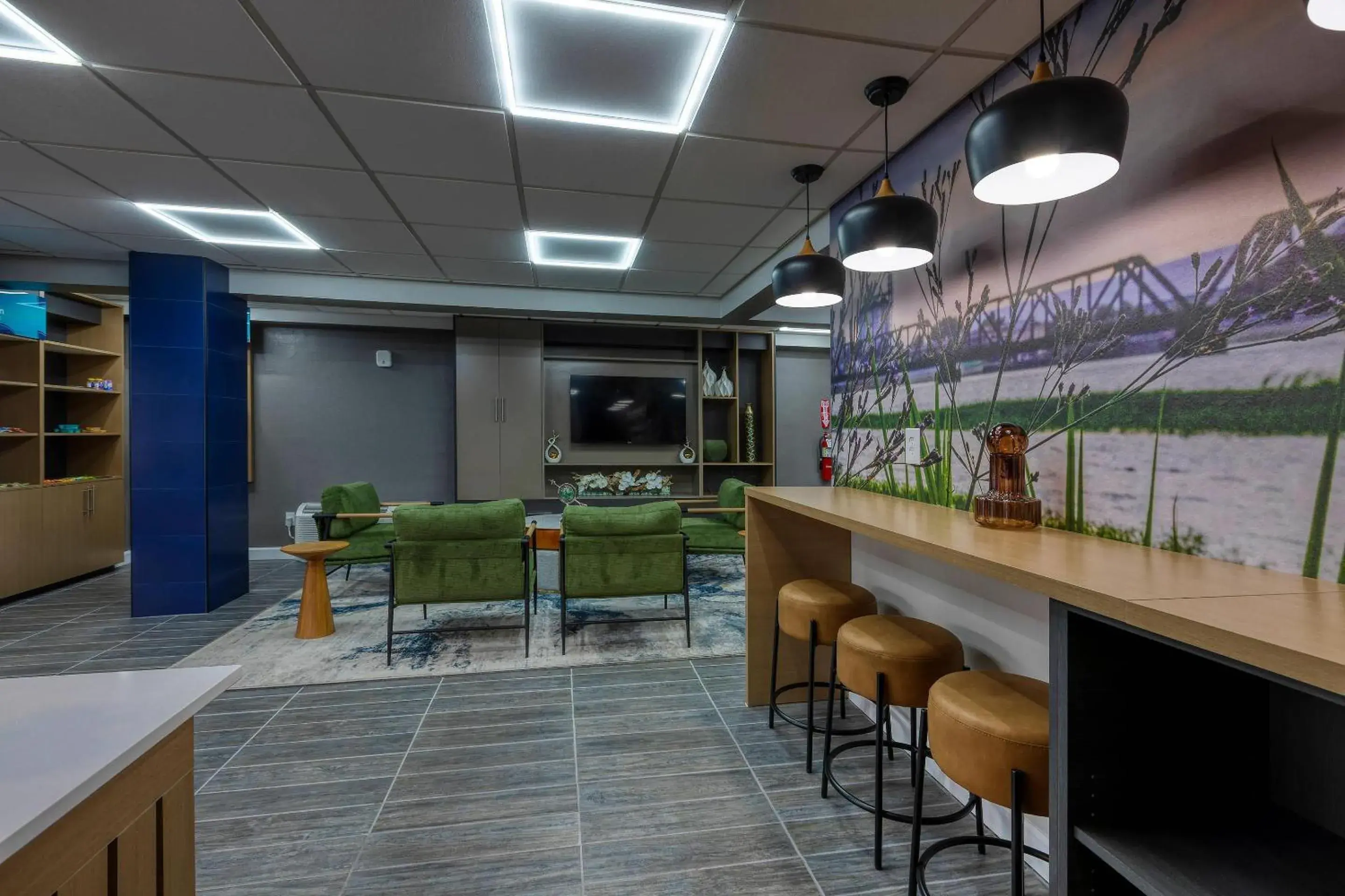 Lobby or reception in Clarion Pointe Decatur Downtown Lobby or reception in Clarion Pointe Decatur Downtown