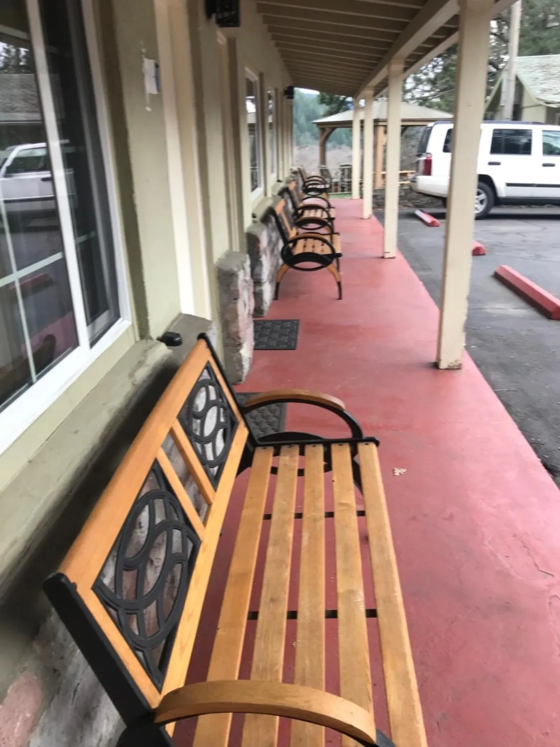 Seating area in Dunsmuir Lodge