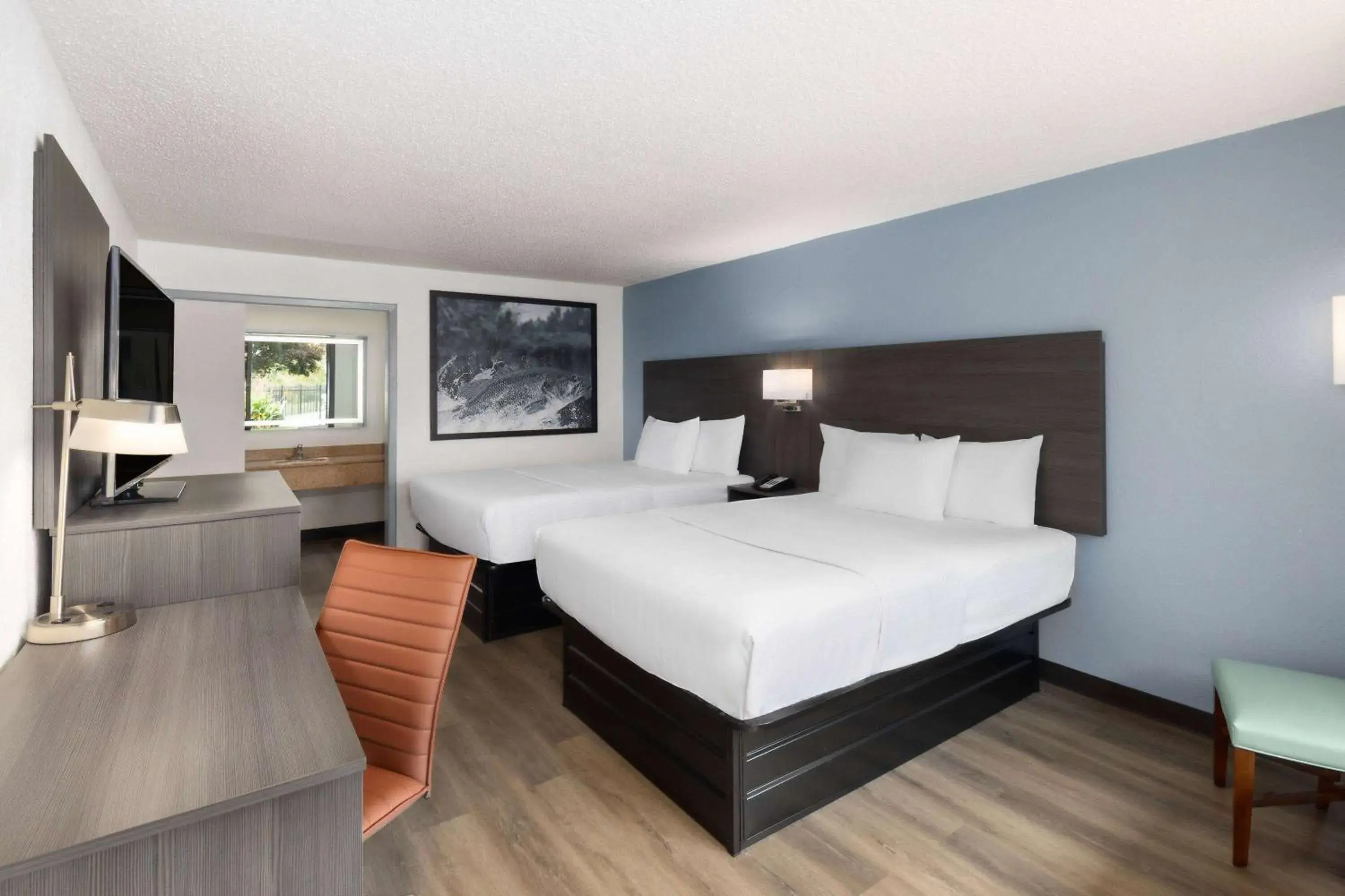 Queen Room with Two Queen Beds - Non-Smoking in Super 8 by Wyndham Riverside AL Queen Room with Two Queen Beds - Non-Smoking in Super 8 by Wyndham Riverside AL
