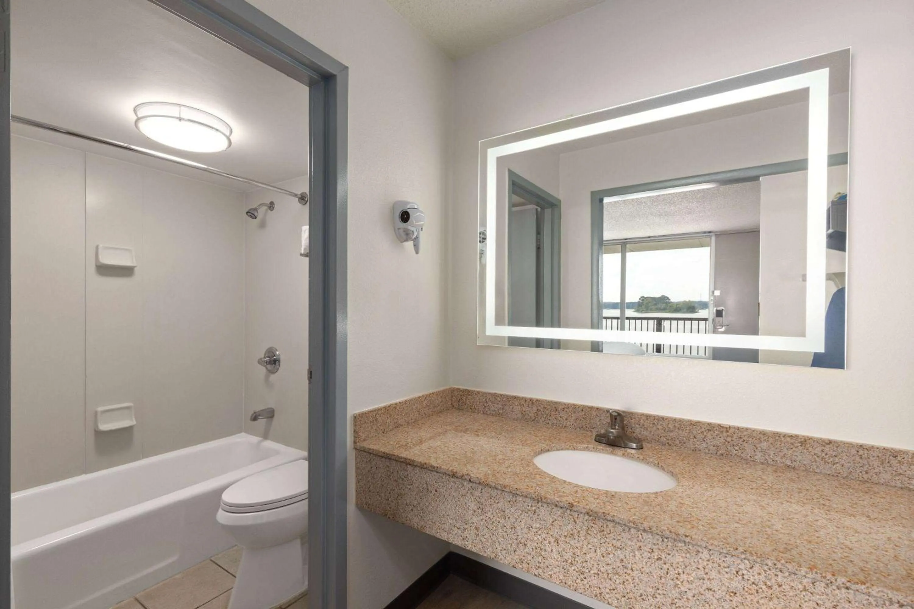 Bathroom in Super 8 by Wyndham Riverside AL