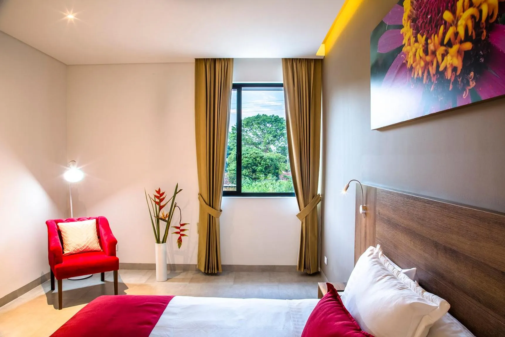 Bed in Hotel Pance 122 Wellness Spa