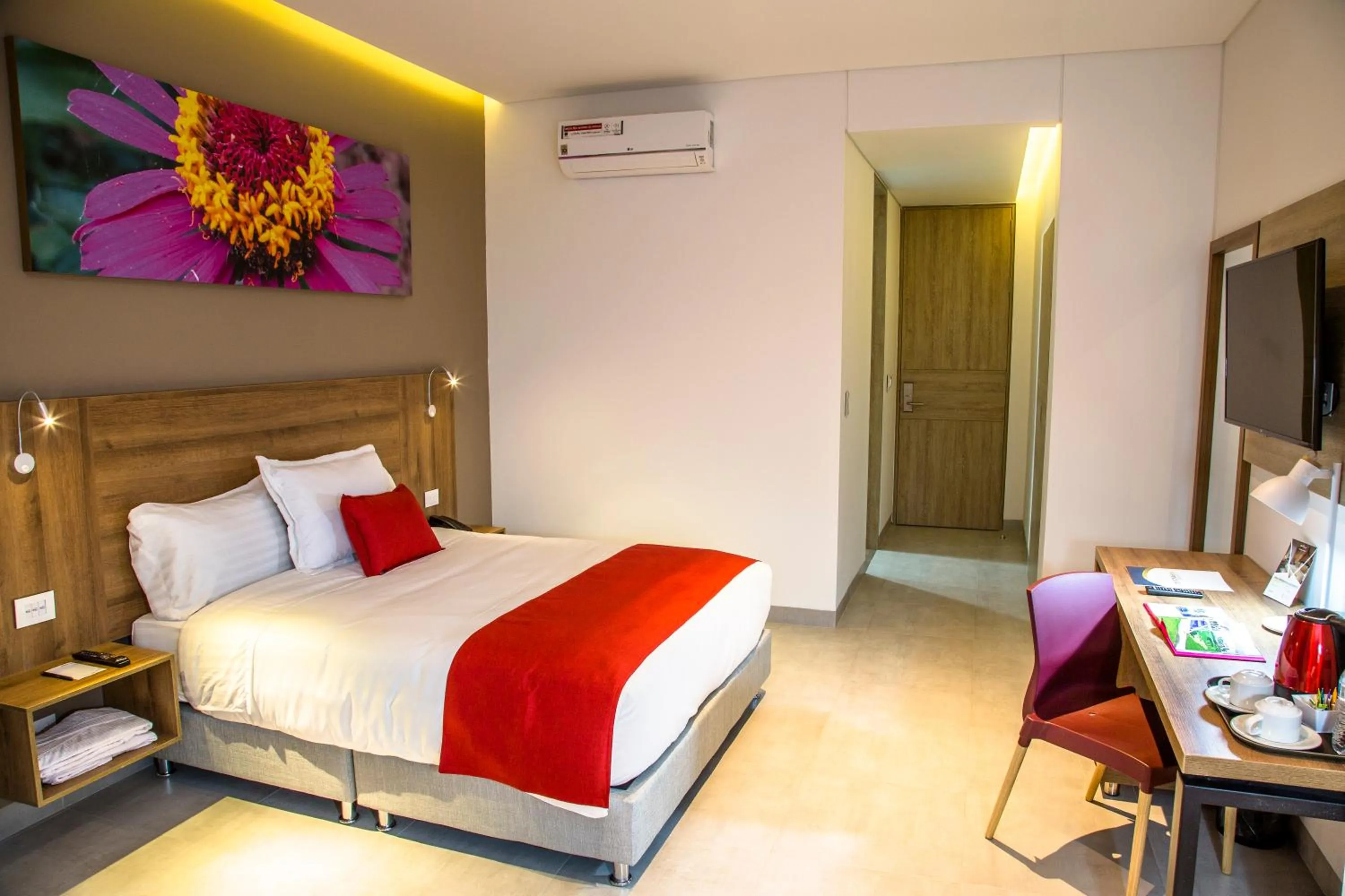 Bed in Hotel Pance 122 Wellness Spa