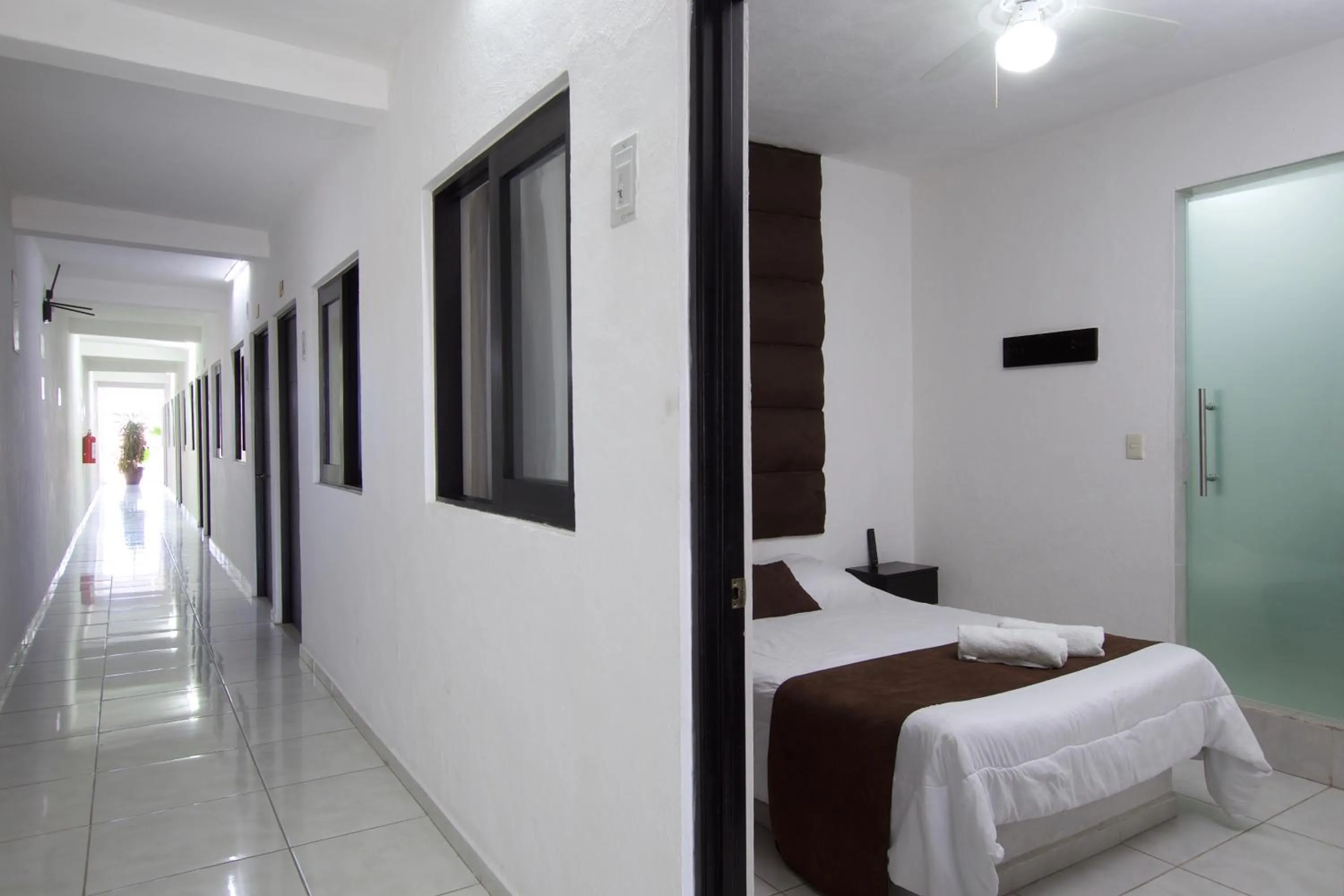 Bed in Hotel Villa 12 TX