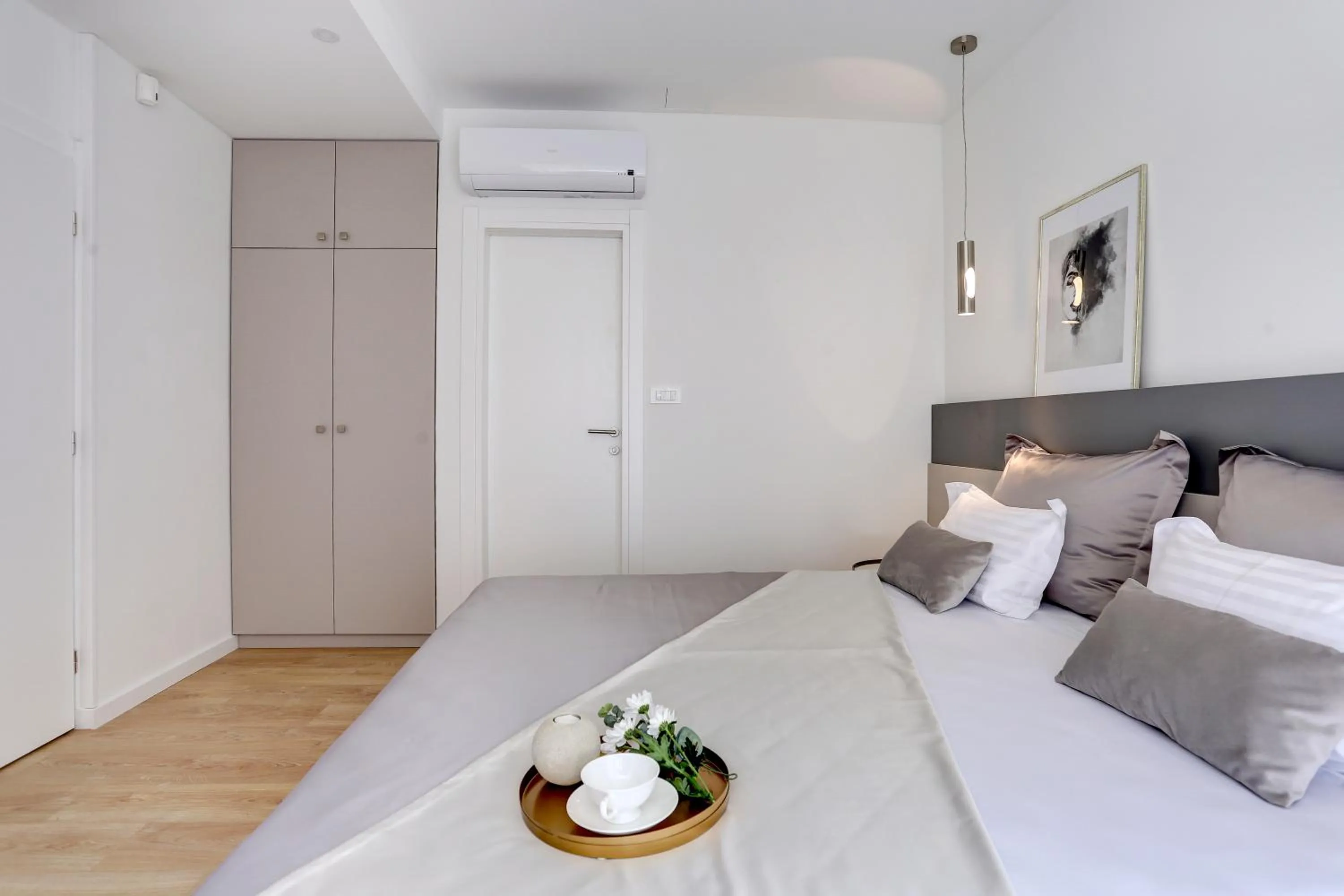 Bedroom, Bed in Apartments HUGO 2