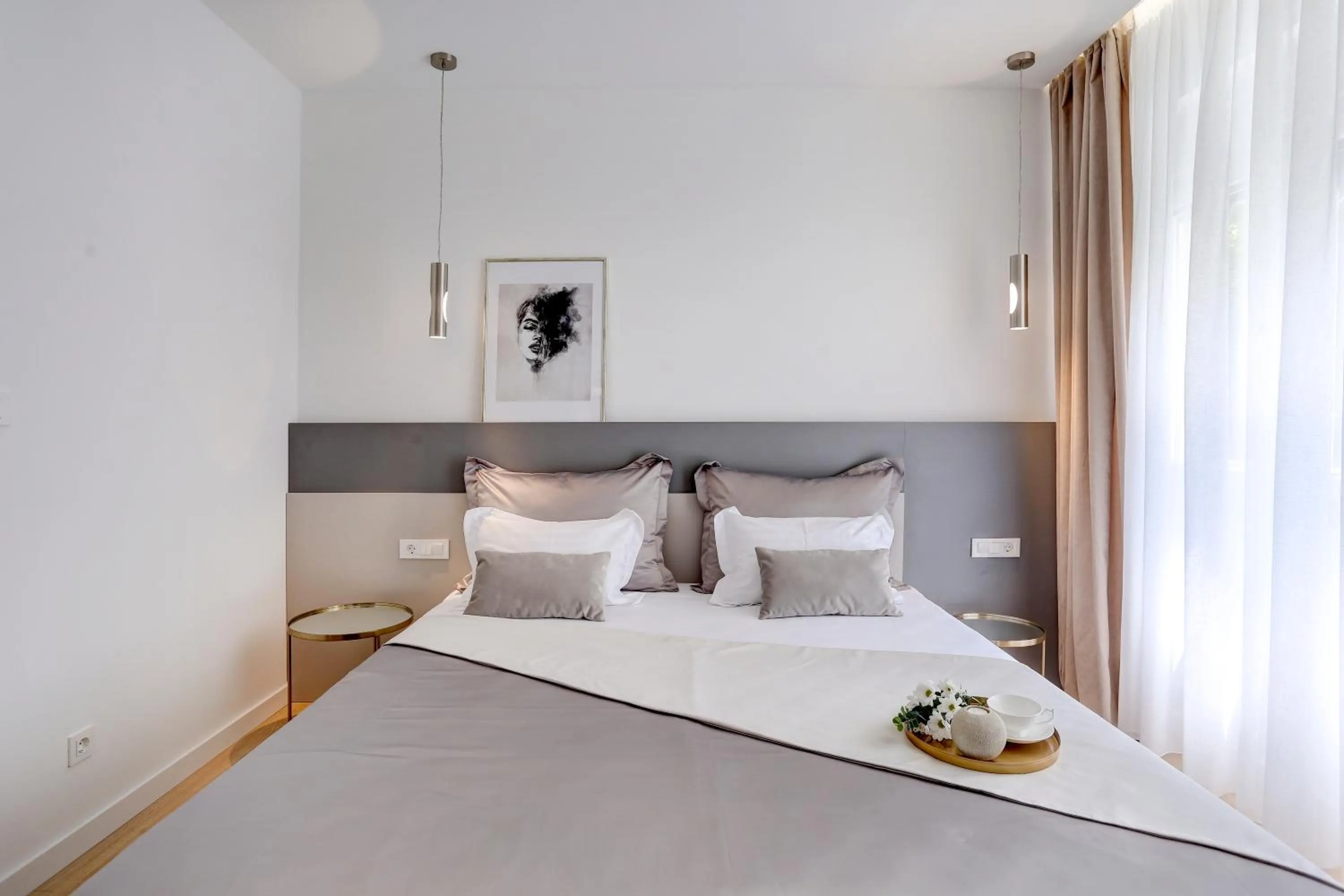 Bedroom, Bed in Apartments HUGO 2