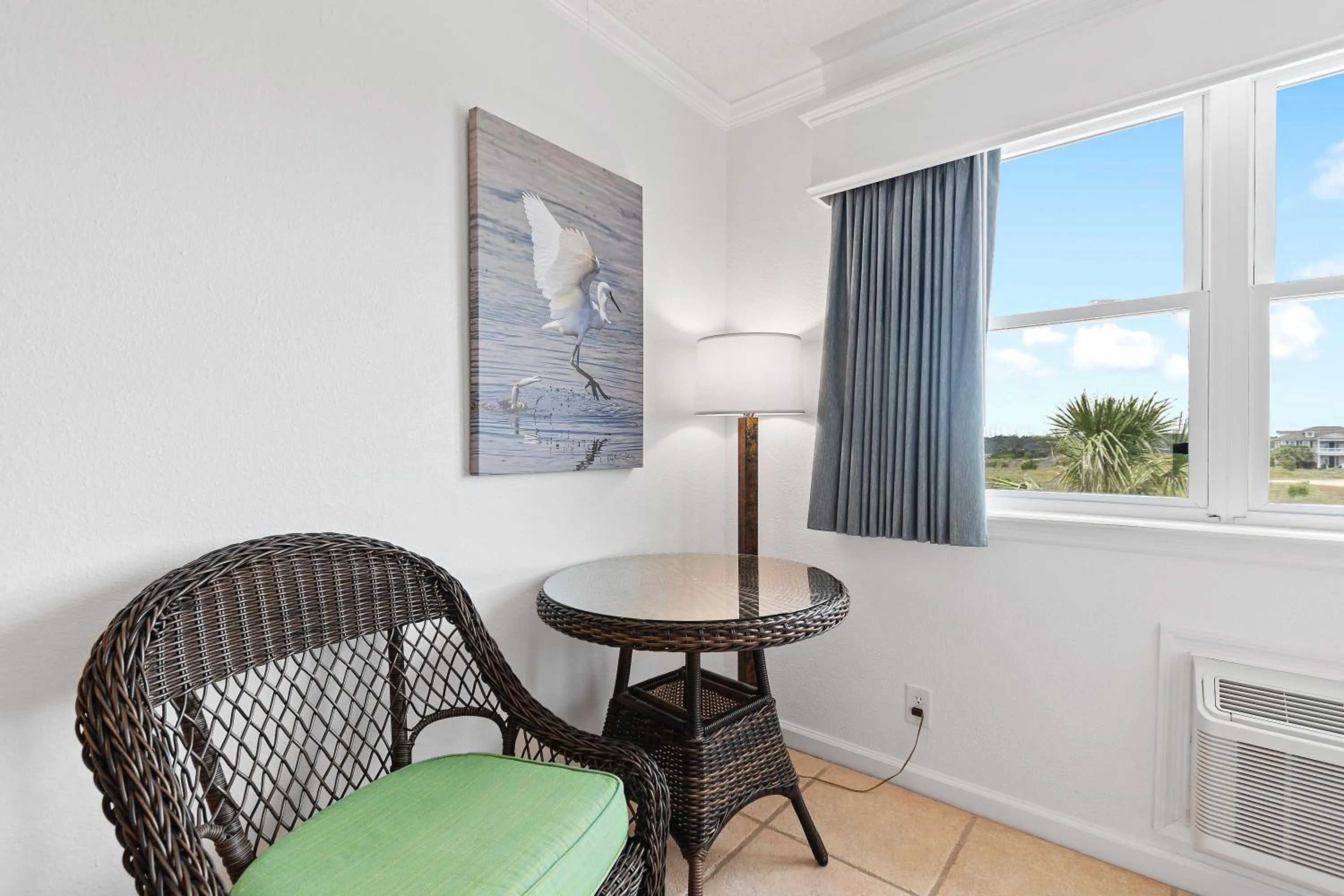 Seating area in Ocean Isle Inn