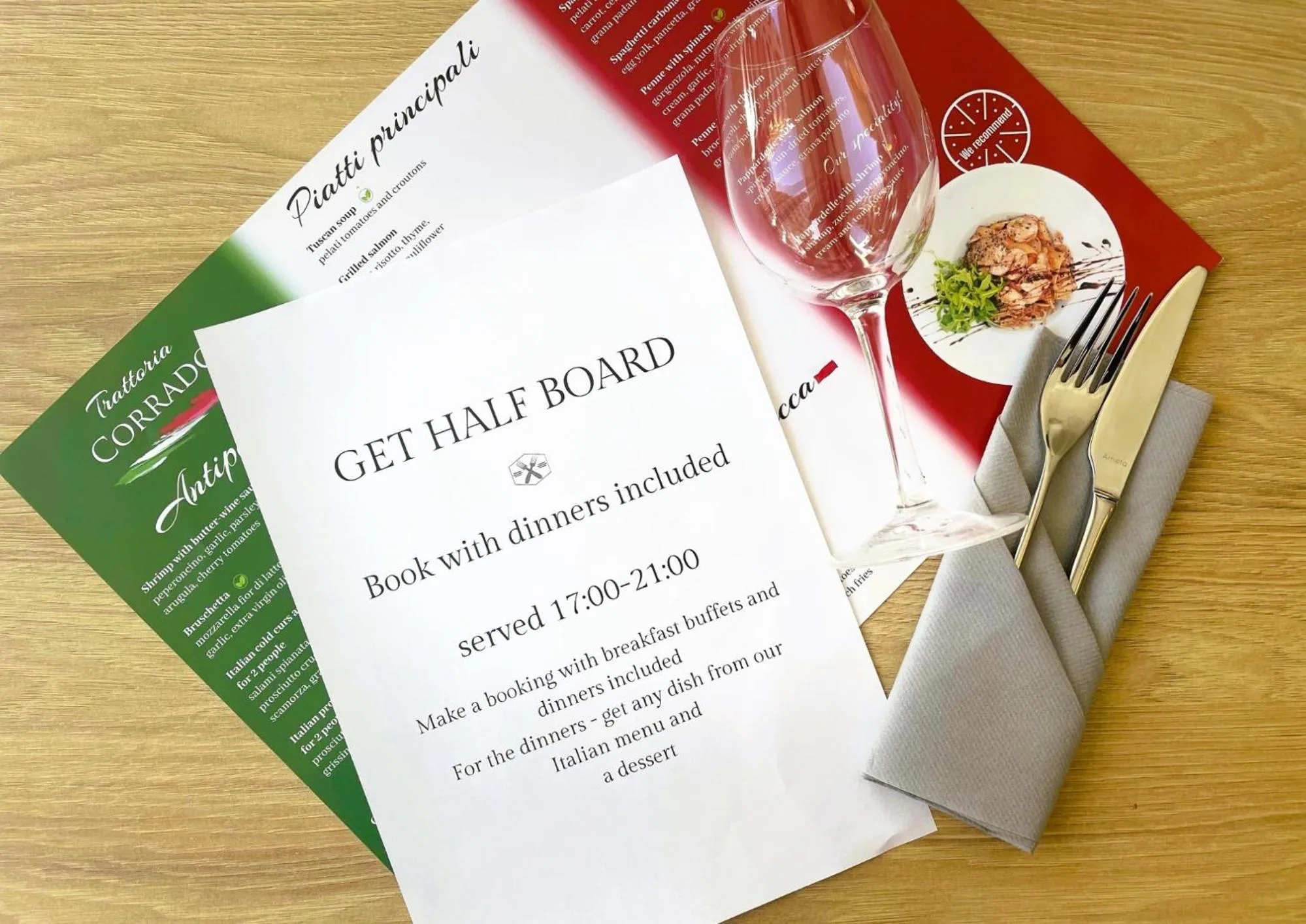 Food and drinks in Hotel CONRAD Comfort