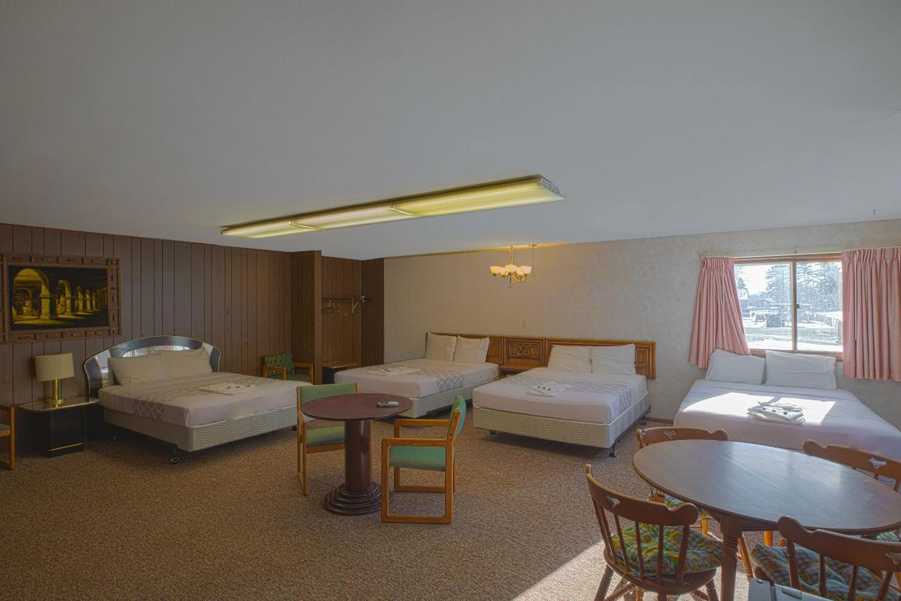 Bedroom, Bed in Love Hotels Tomahawk by OYO at Lake Mohawksin WI