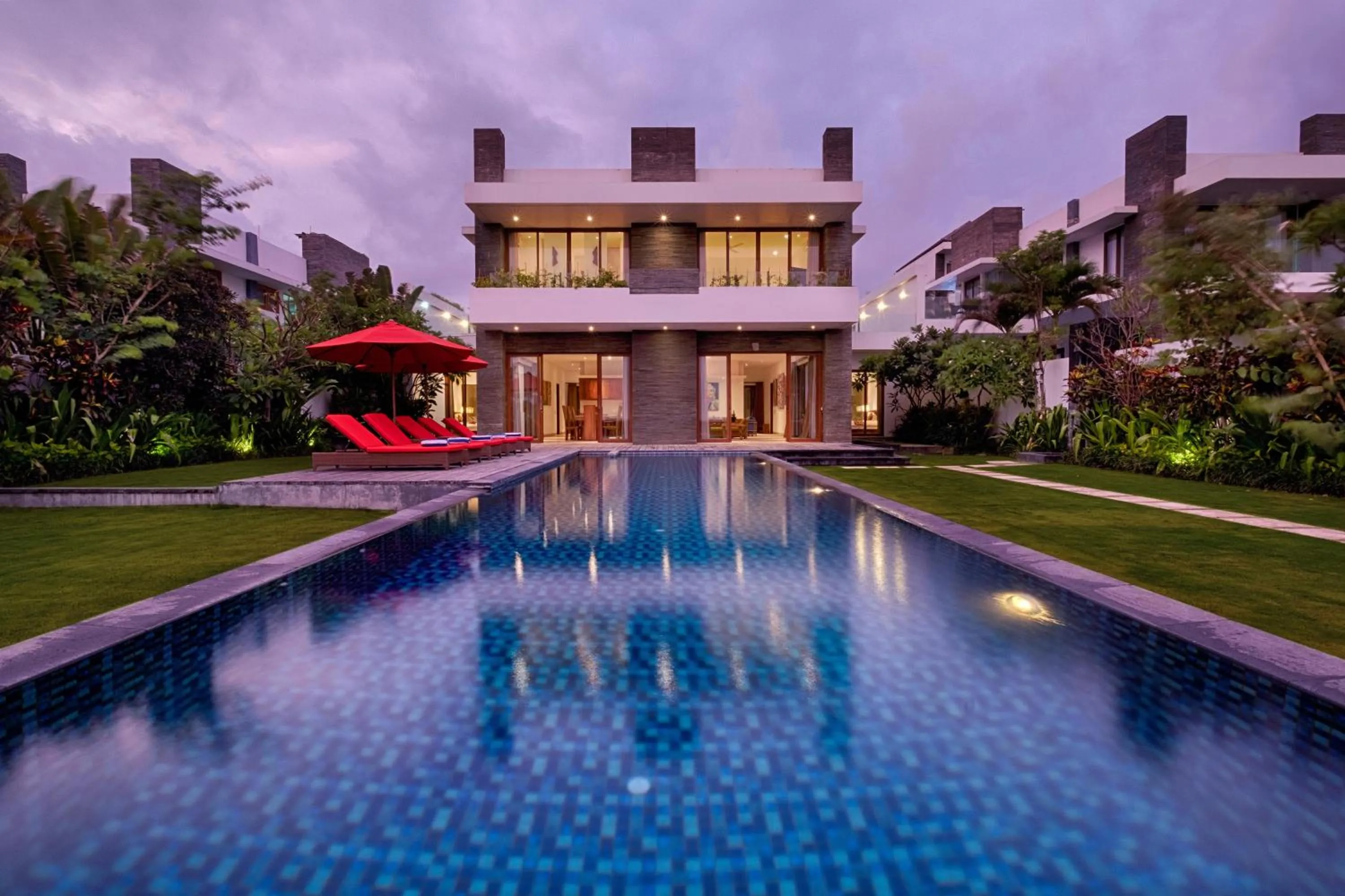 Garden in Keramas Beachfront Villa by Sanga Sanga Hospitality