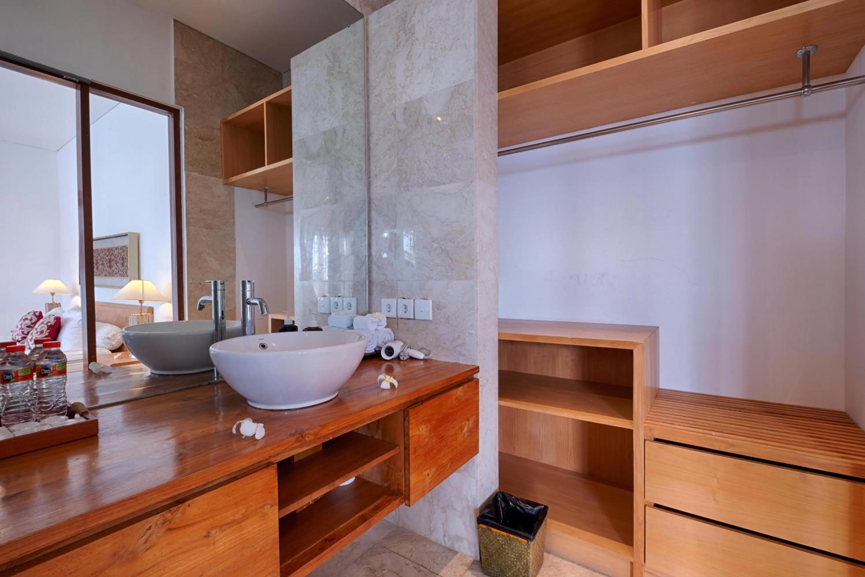 Shower in Keramas Beachfront Villa by Sanga Sanga Hospitality