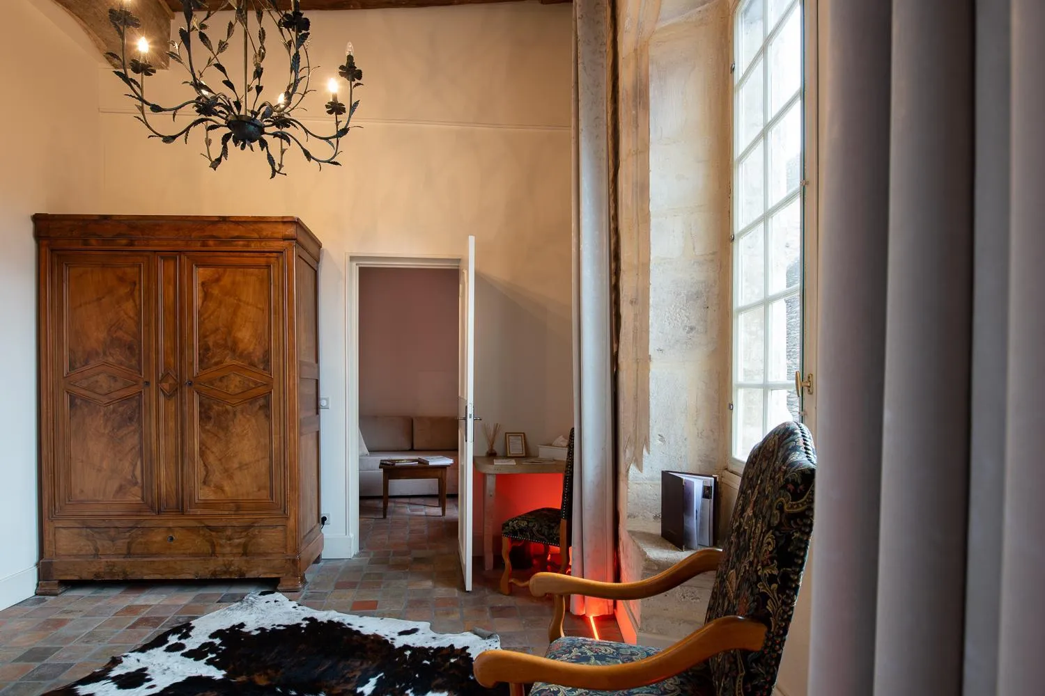 Seating area in Abbaye de Maizières