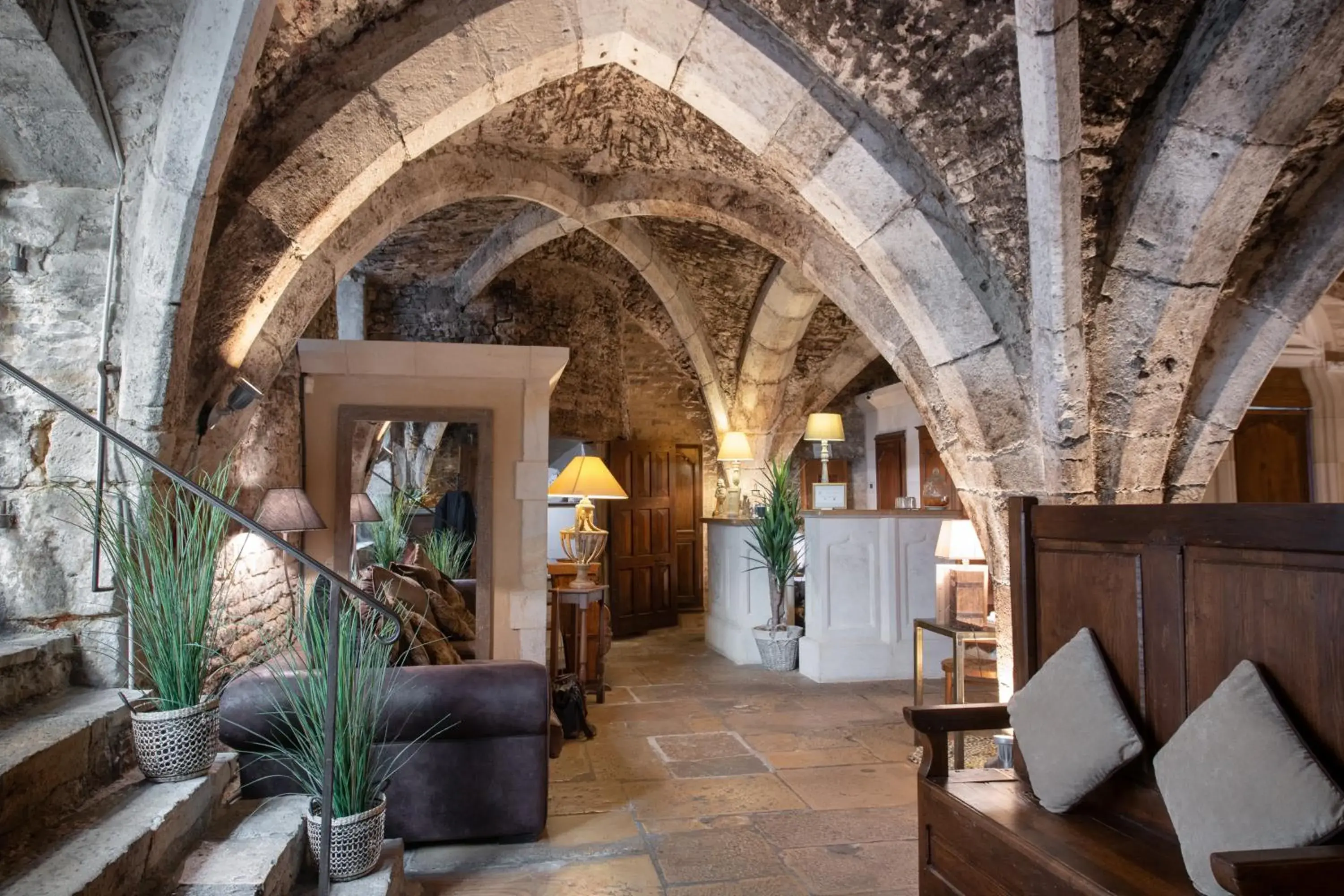 Lobby or reception in Abbaye de Maizières Lobby or reception in Abbaye de Maizières