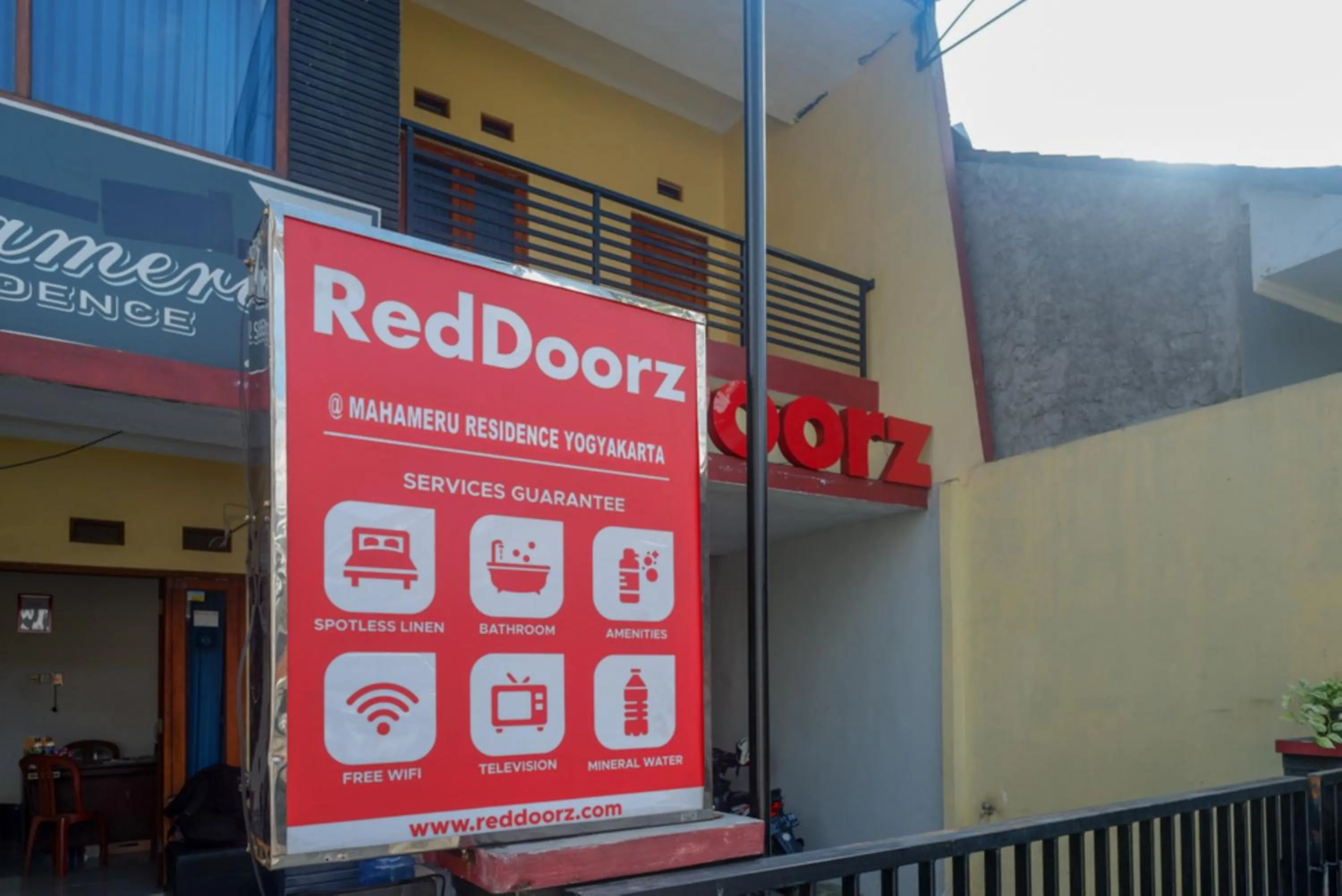 Facade/entrance in ReDdoorz At Mahameru Residence Yogyakarta
