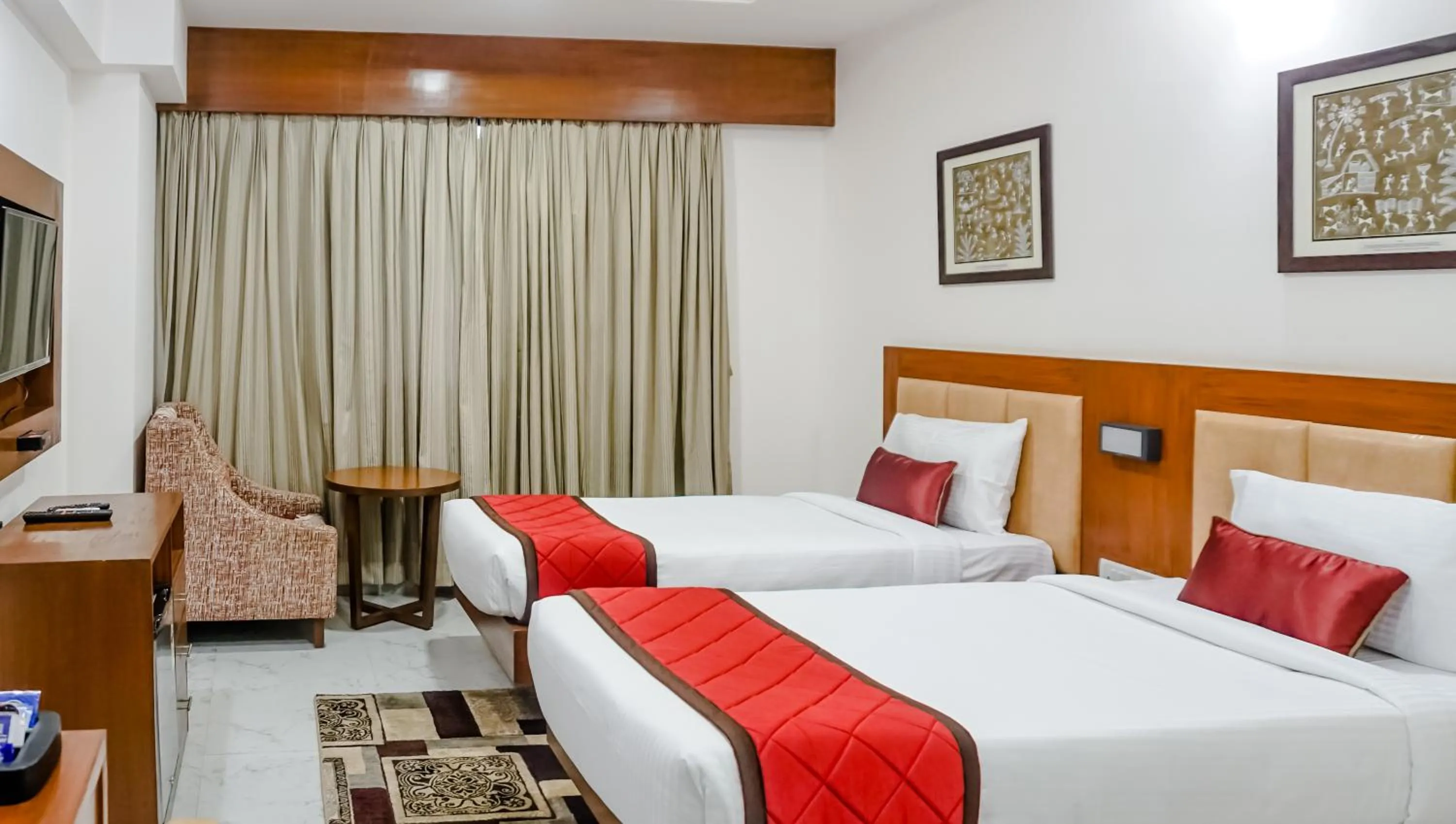 Bedroom, Bed in The Altruist Hotel Navi Mumbai-1