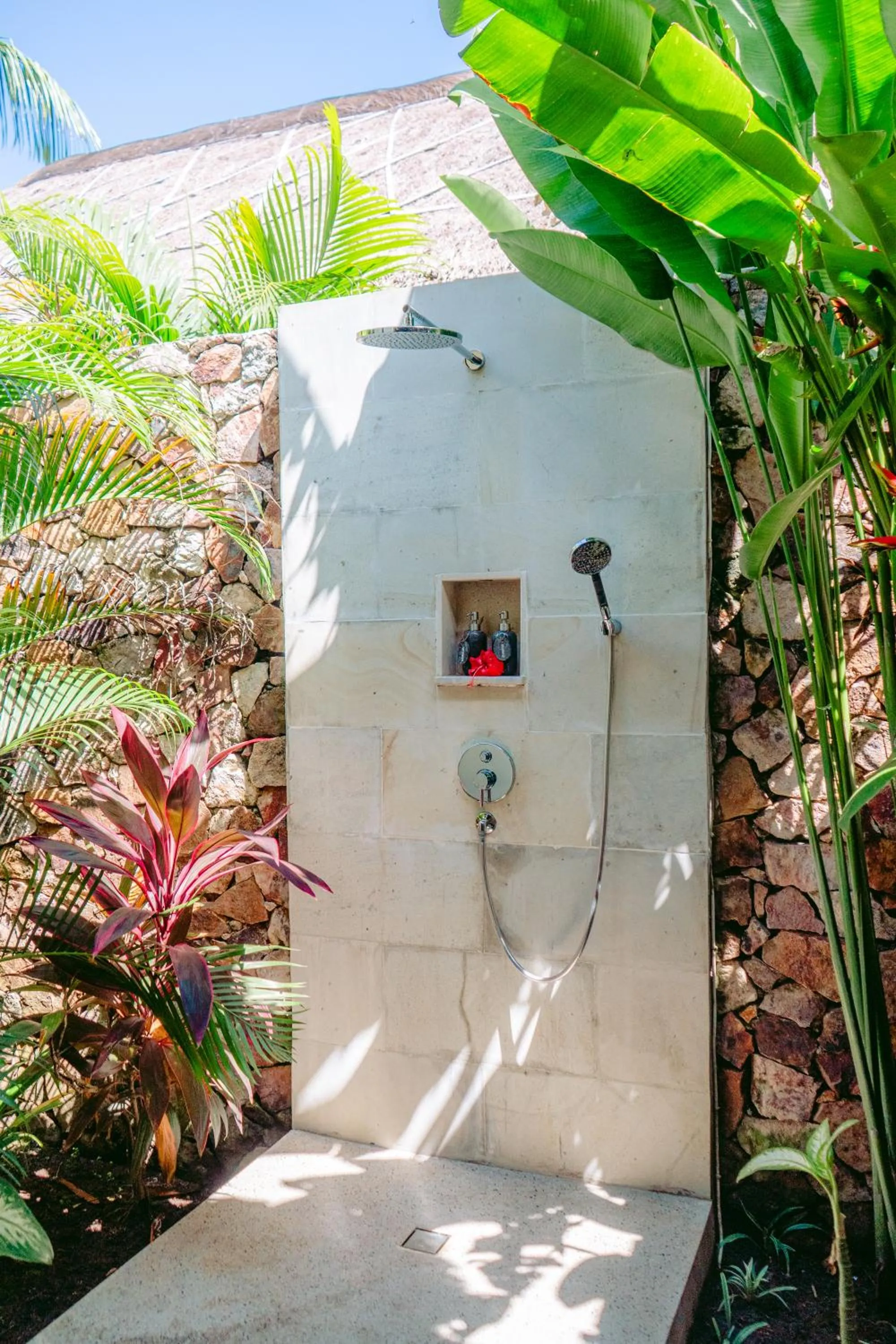 Shower in Segara Lombok Beach Resort