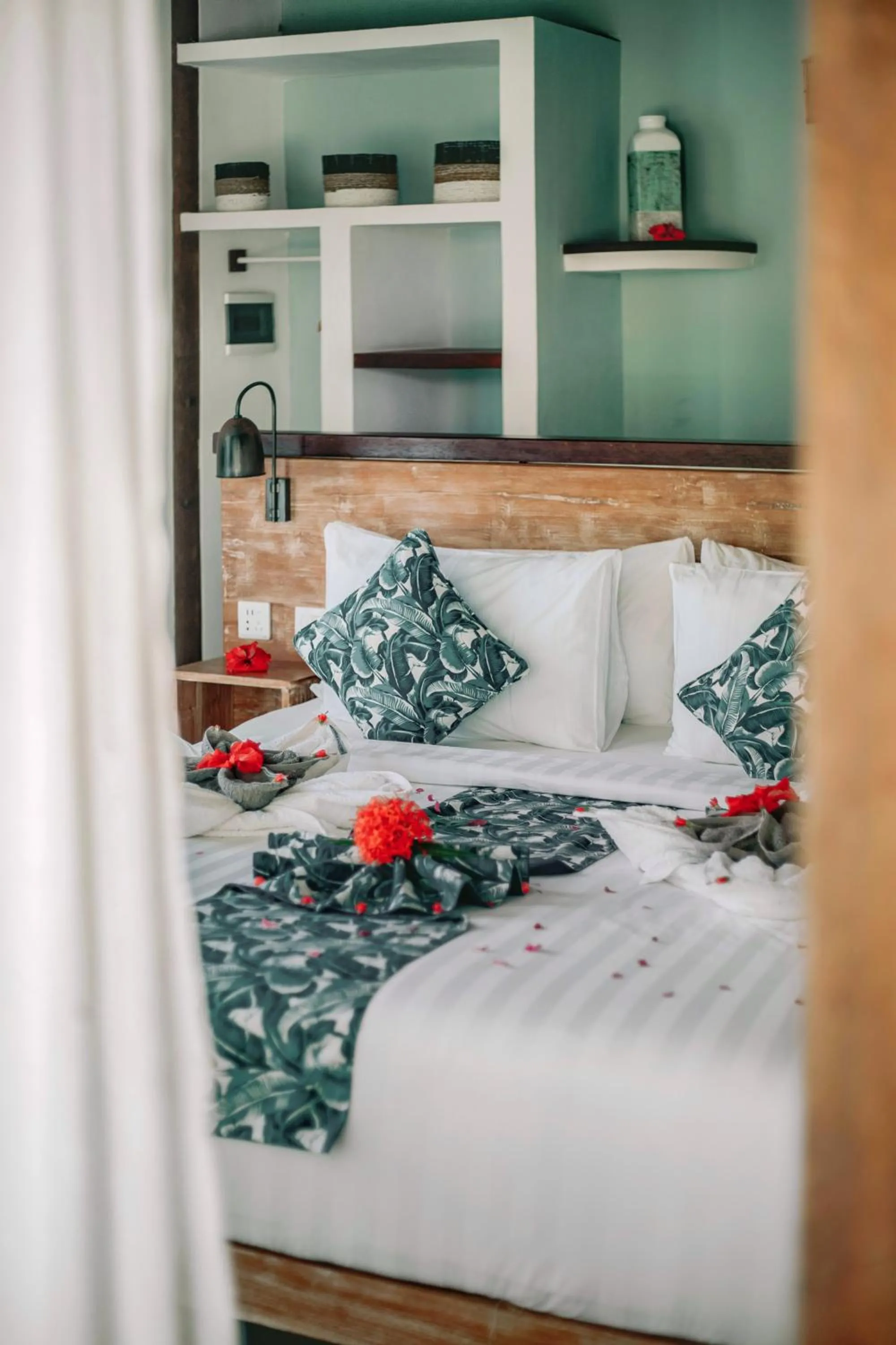 Bed in Segara Lombok Beach Resort