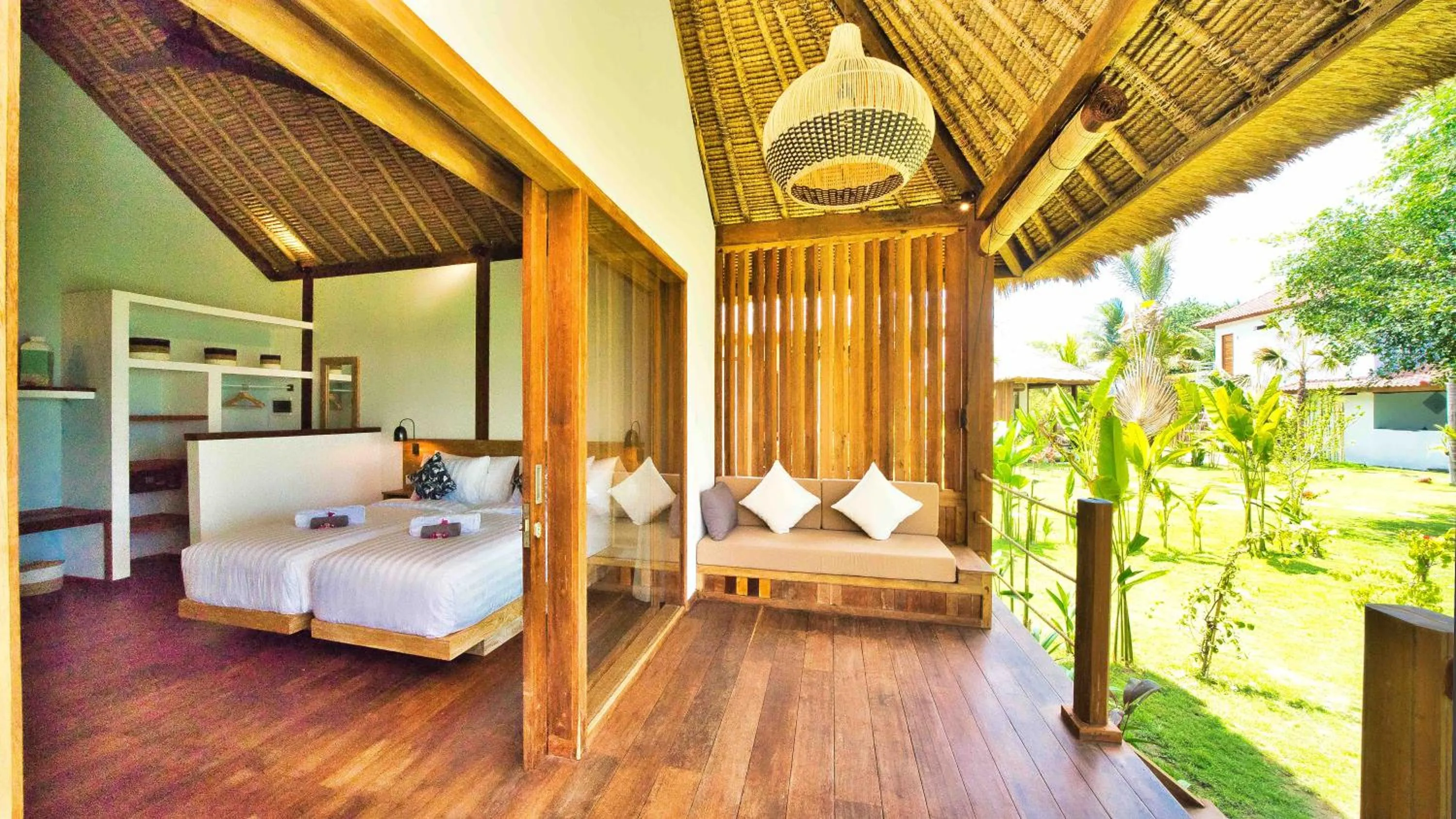 Balcony/Terrace, Bed in Segara Lombok Beach Resort