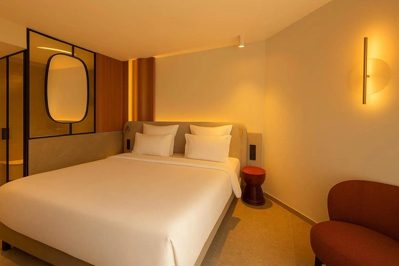 Bed in Golden Tulip Avignon Le Paradou