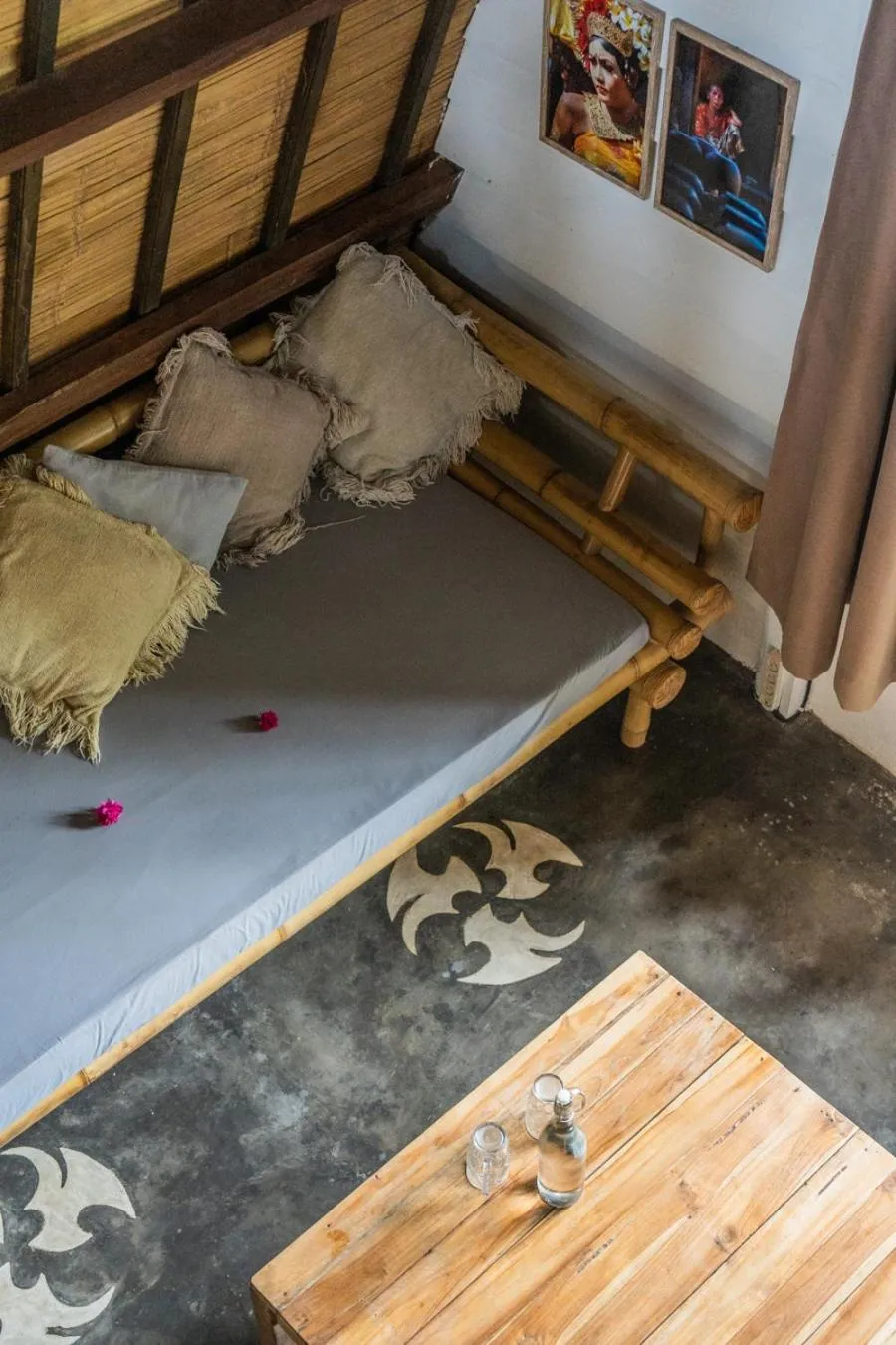 Bed in Musa Villas and Bungalows Gili Air