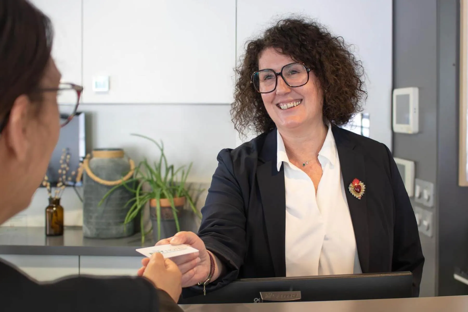 Lobby or reception in Brit Hotel Mâcon Centre Gare