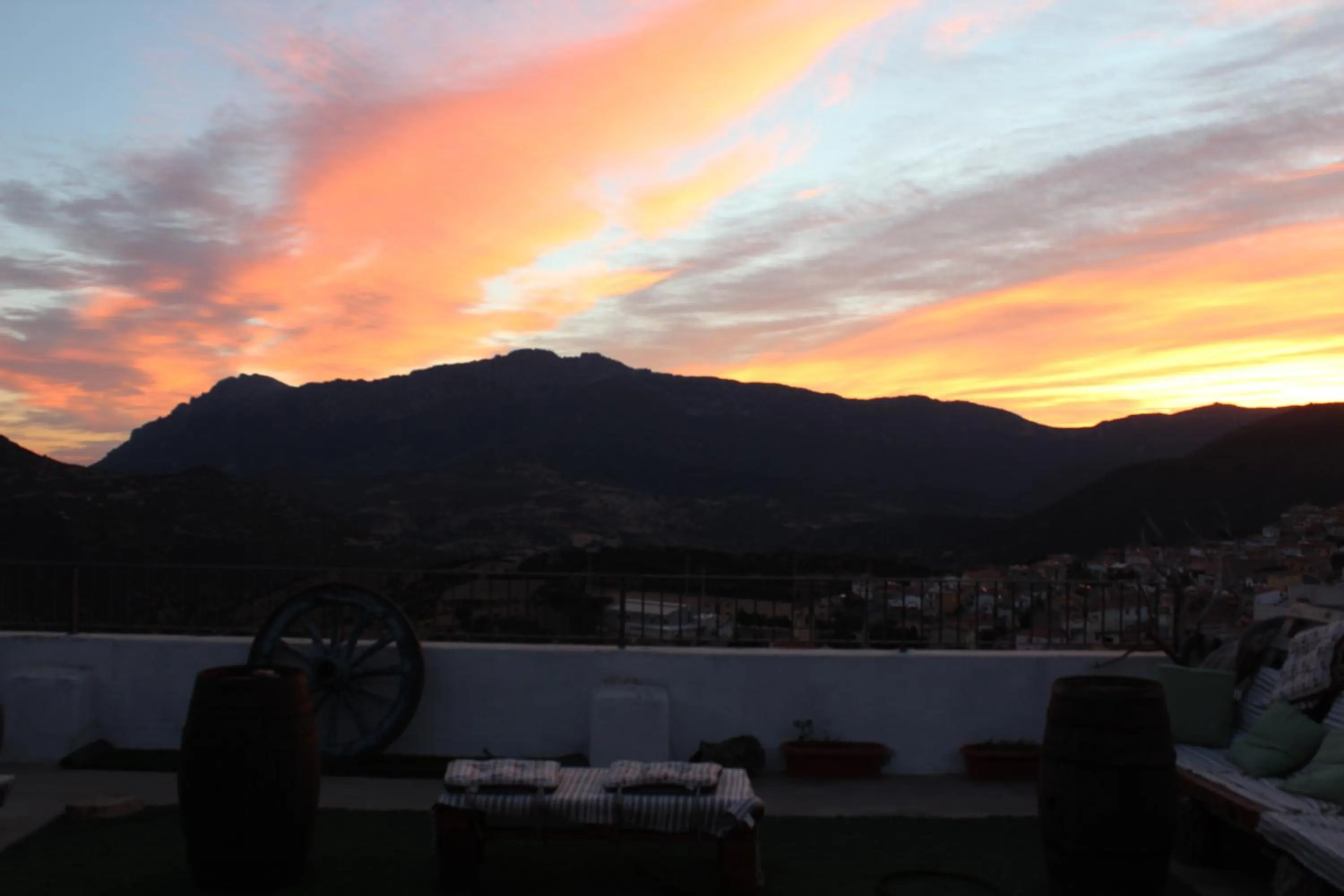 Sunrise in b&b il Portico Orgosolo