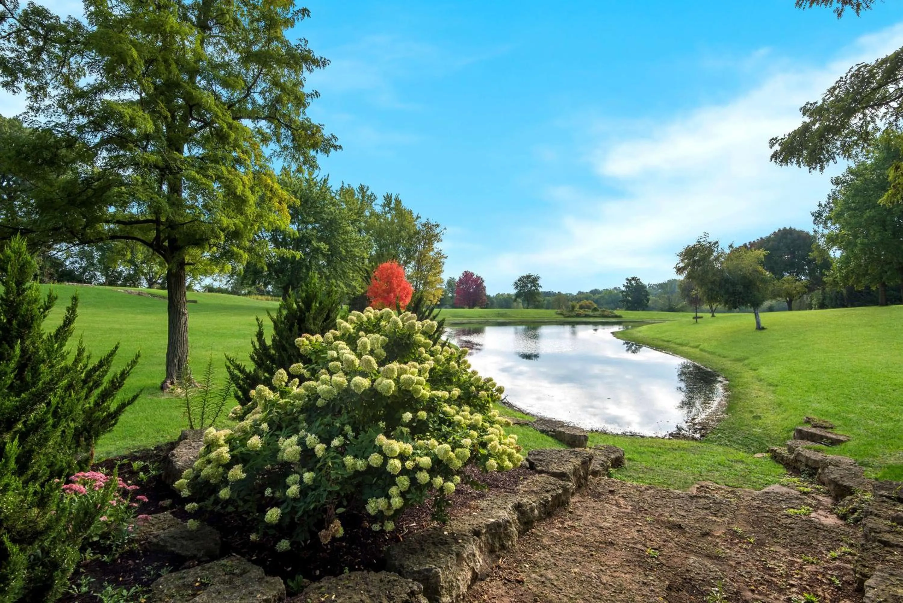 Inner courtyard view in Wyndham Garden Galena Hotel & Day Spa