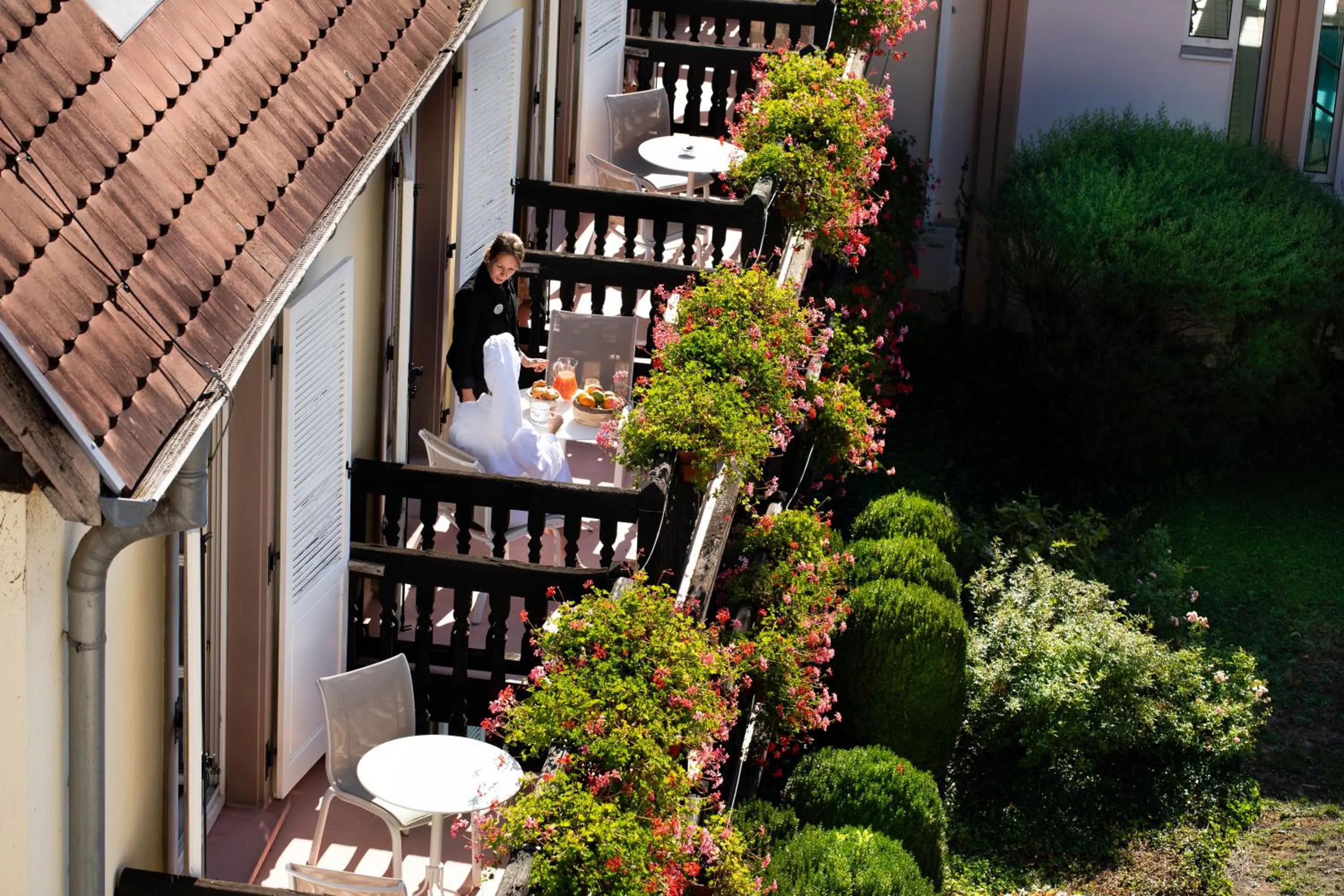 Garden in Hôtel Château de l'ile