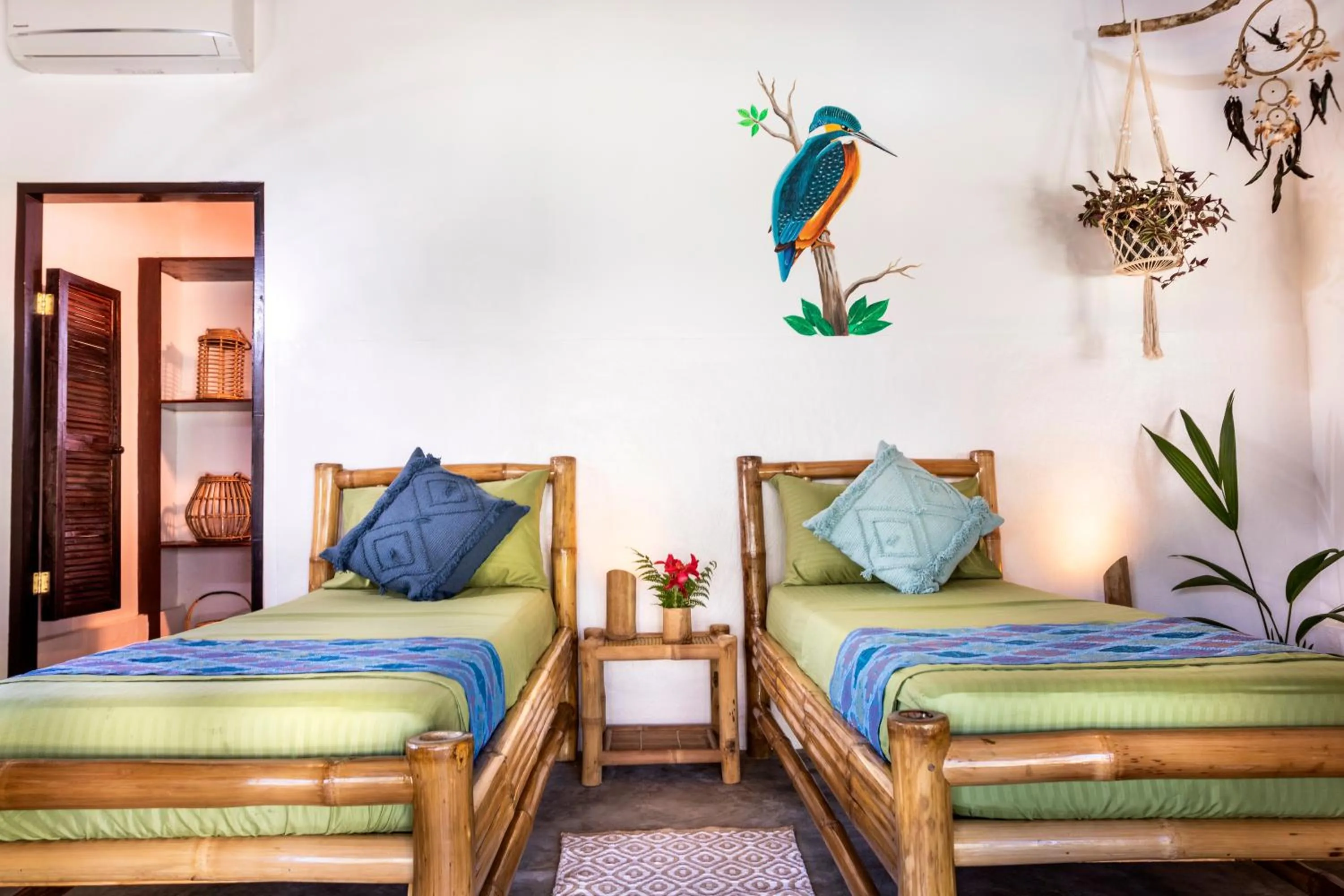 Bed in Three Little Birds Resort