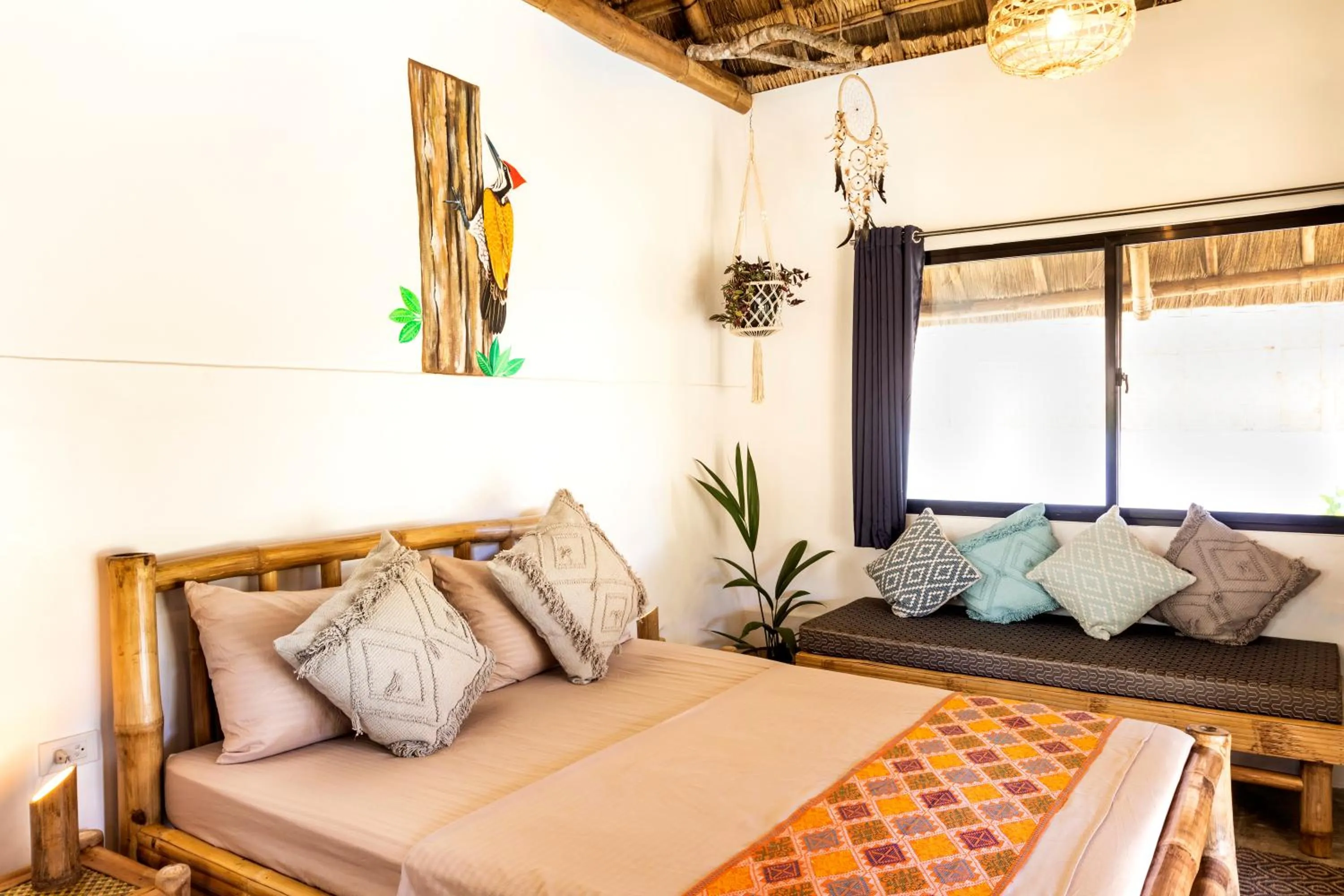 Bed in Three Little Birds Resort