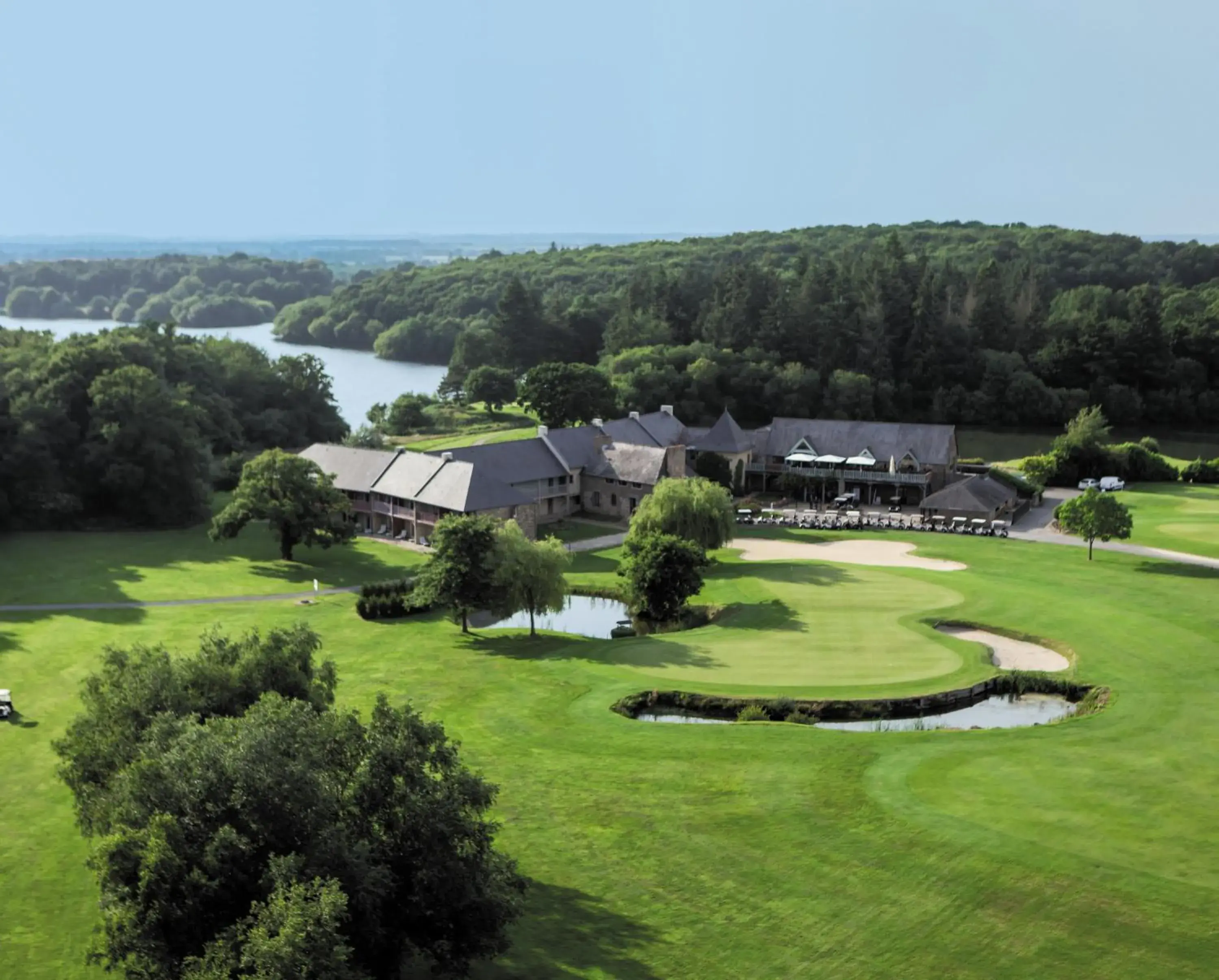 Bird's eye view in Saint Malo Golf Resort Bird's eye view in Saint Malo Golf Resort