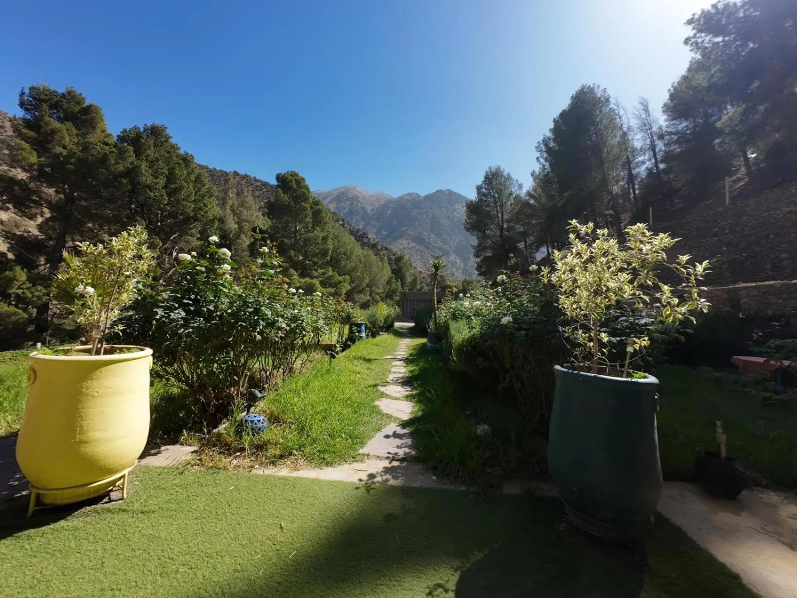 Natural landscape in Ourika Atlas Tigmi