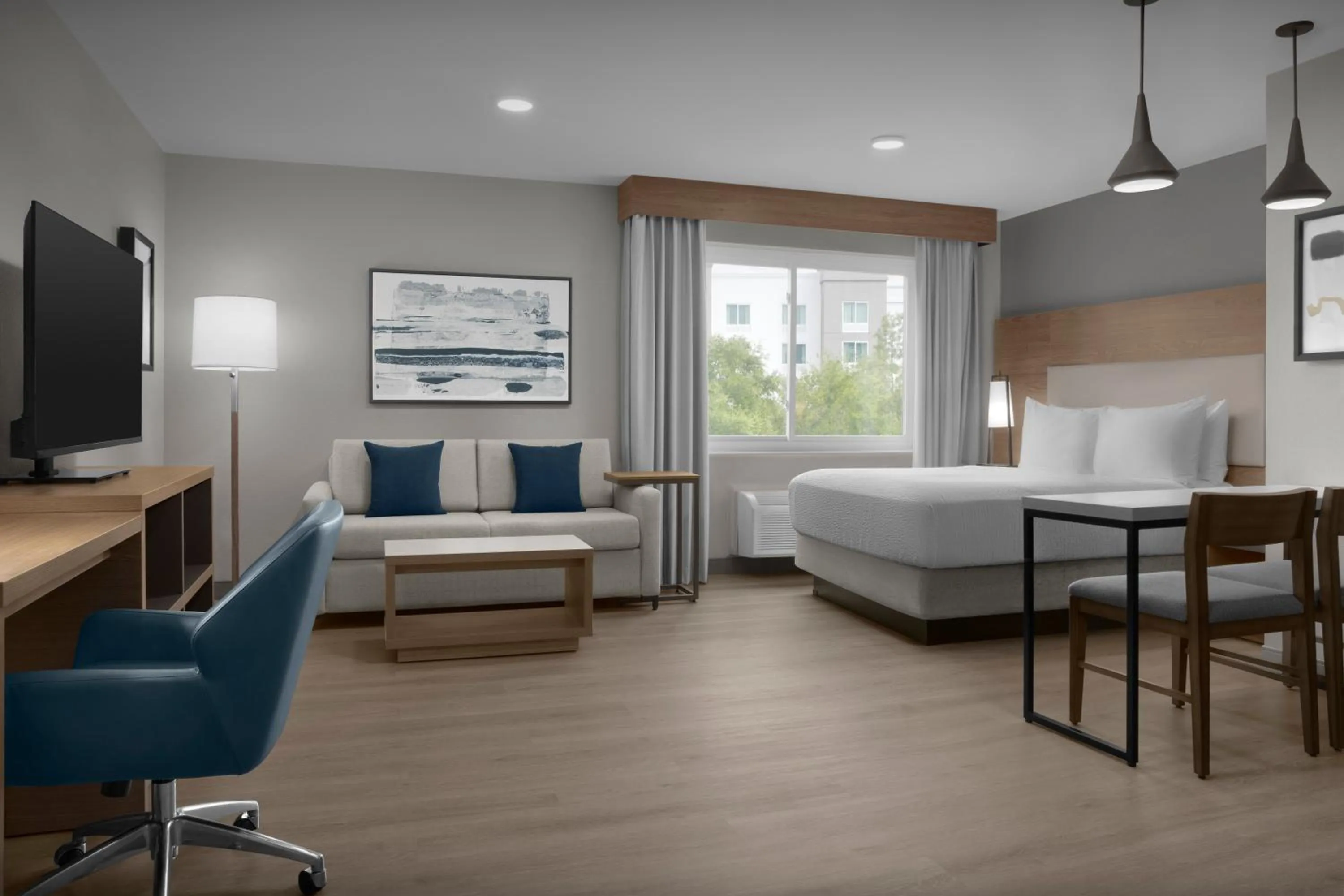 Photo of the whole room, Bed in Candlewood Suites Jacksonville Southpoint