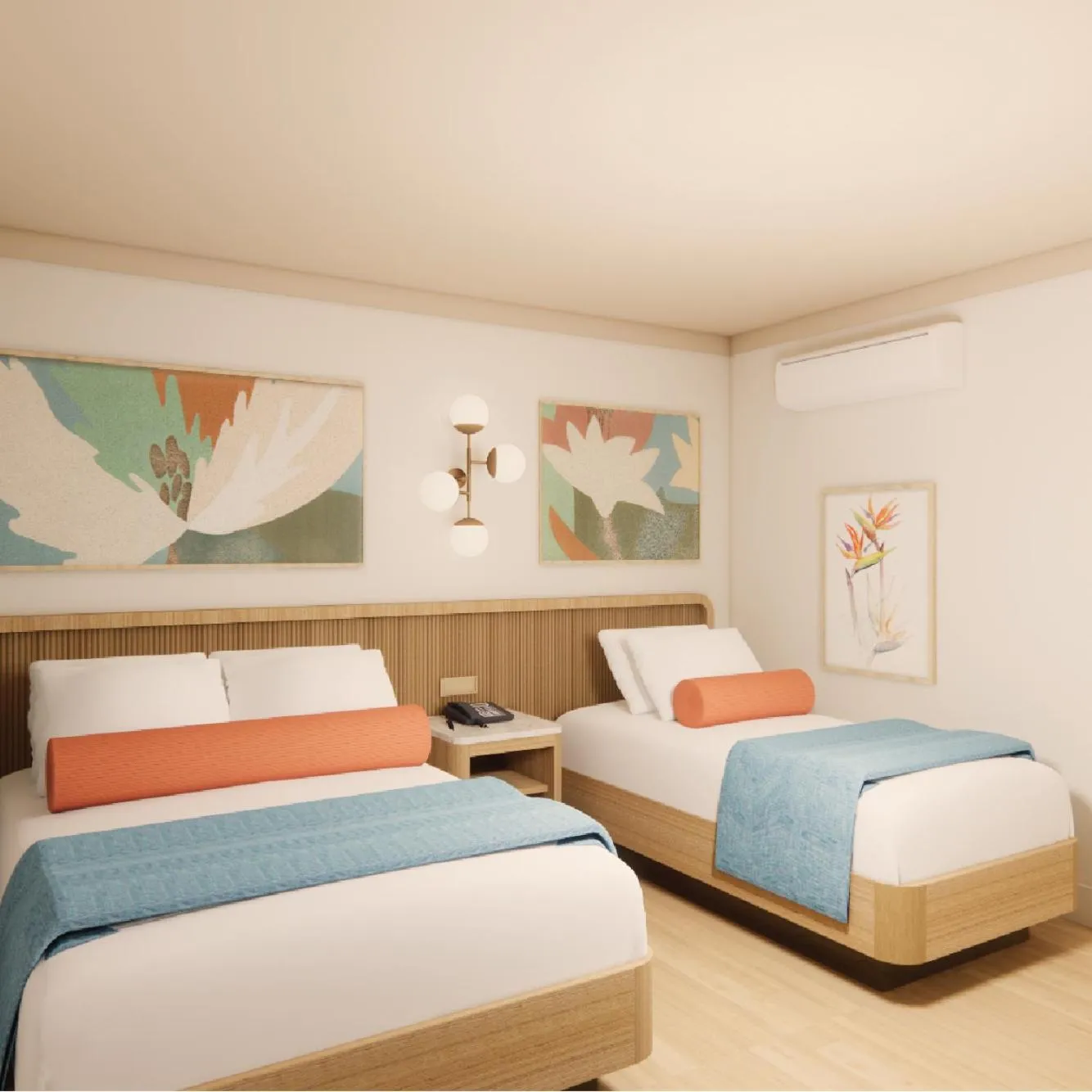 Bedroom in Pavilion Hotel